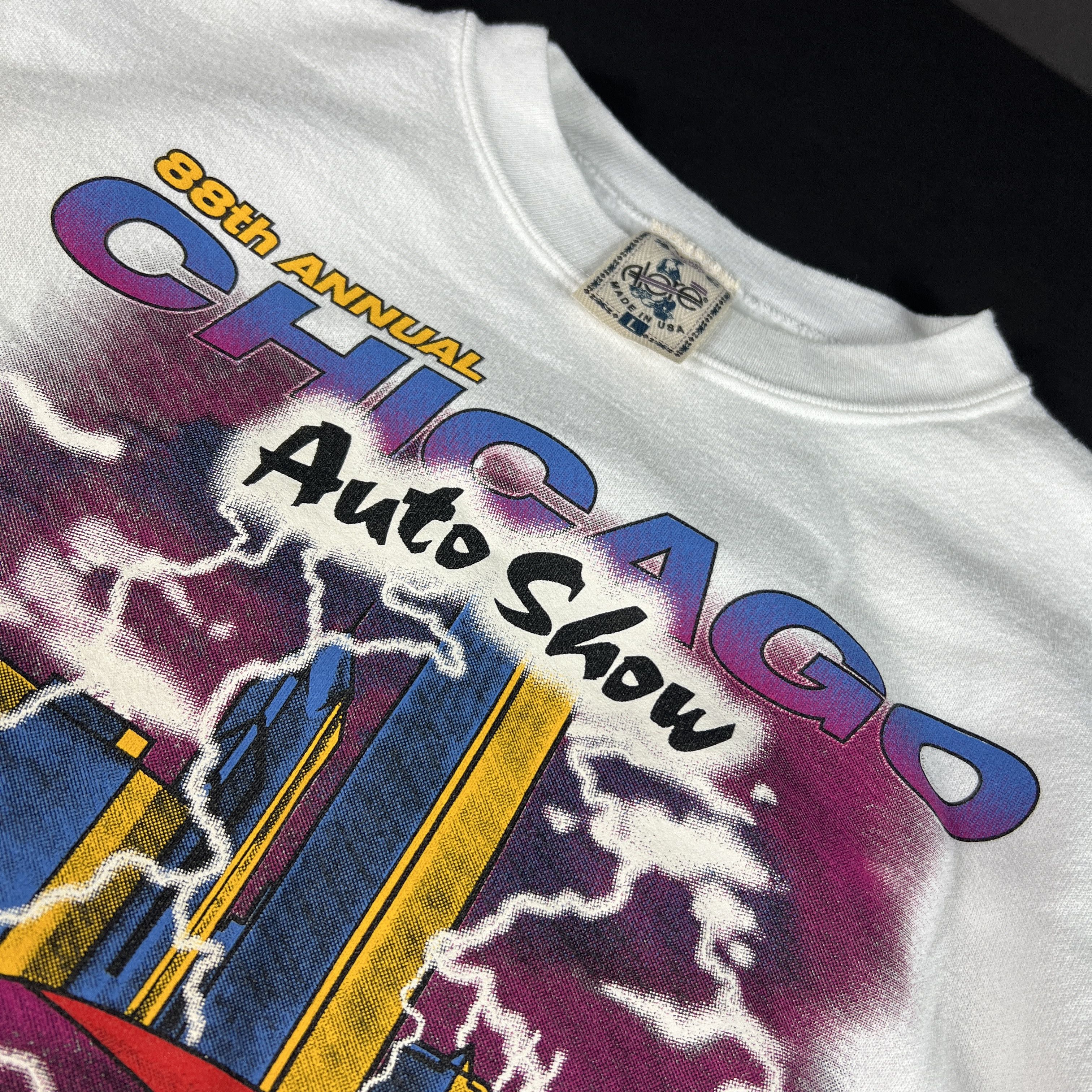 Lightning Bolt × Vintage VTG 1996 Chicago Auto Show Sports Car Sweatshirt Crewneck Size US L / EU 52-54 / 3 - 7 Thumbnail