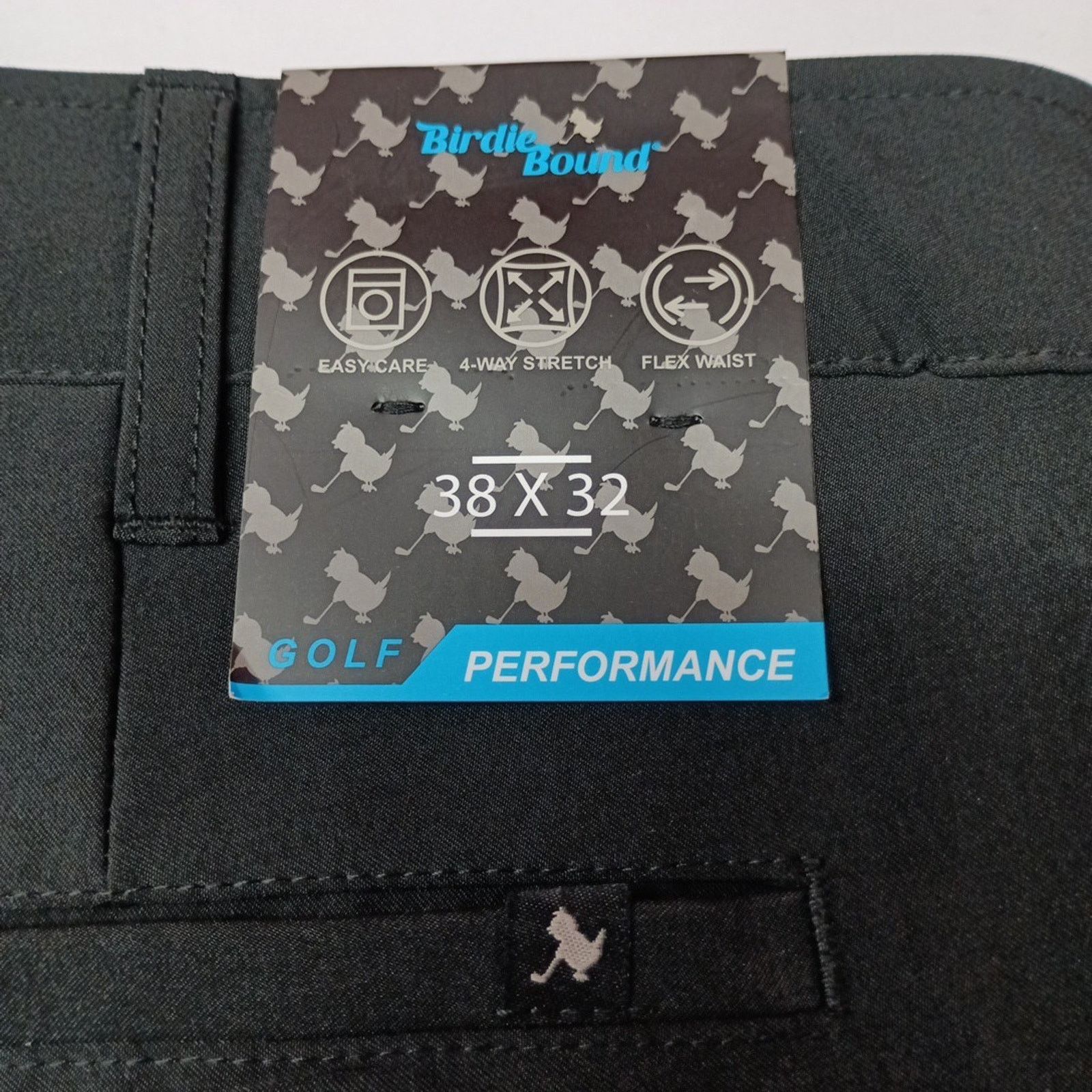 Other Birdie Bound Golf Pants Men's Size 38x32 Black Flex Straight Size US 38 / EU 54 - 2 Thumbnail