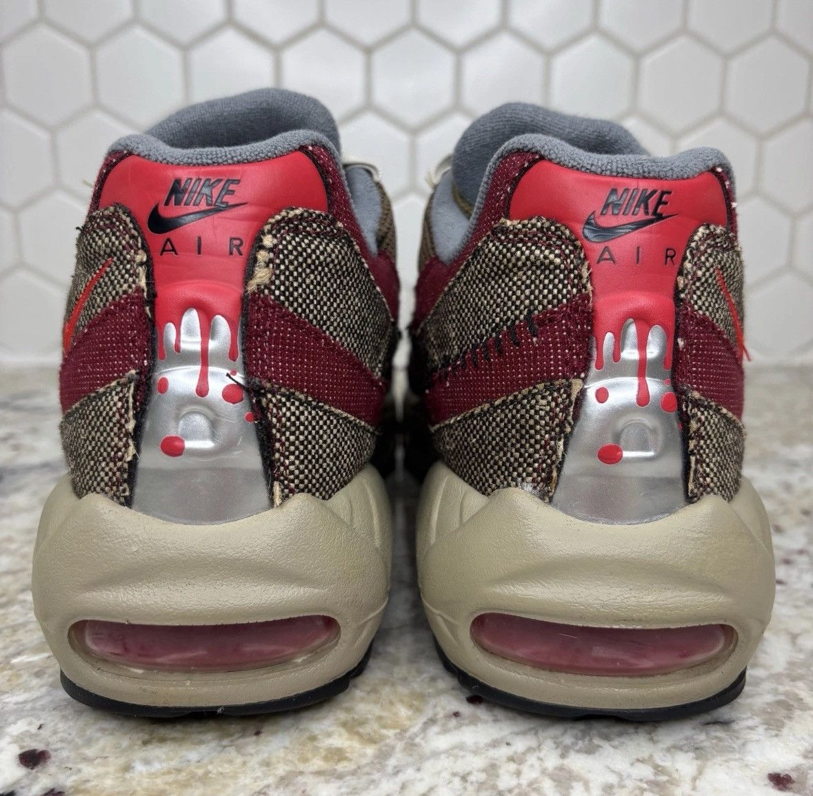Nike Size 8.5-Nike Air Max 95 Freddy Krueger LIGHTLY WORN NO BOX Size US 8.5 / EU 41-42 - 8 Thumbnail