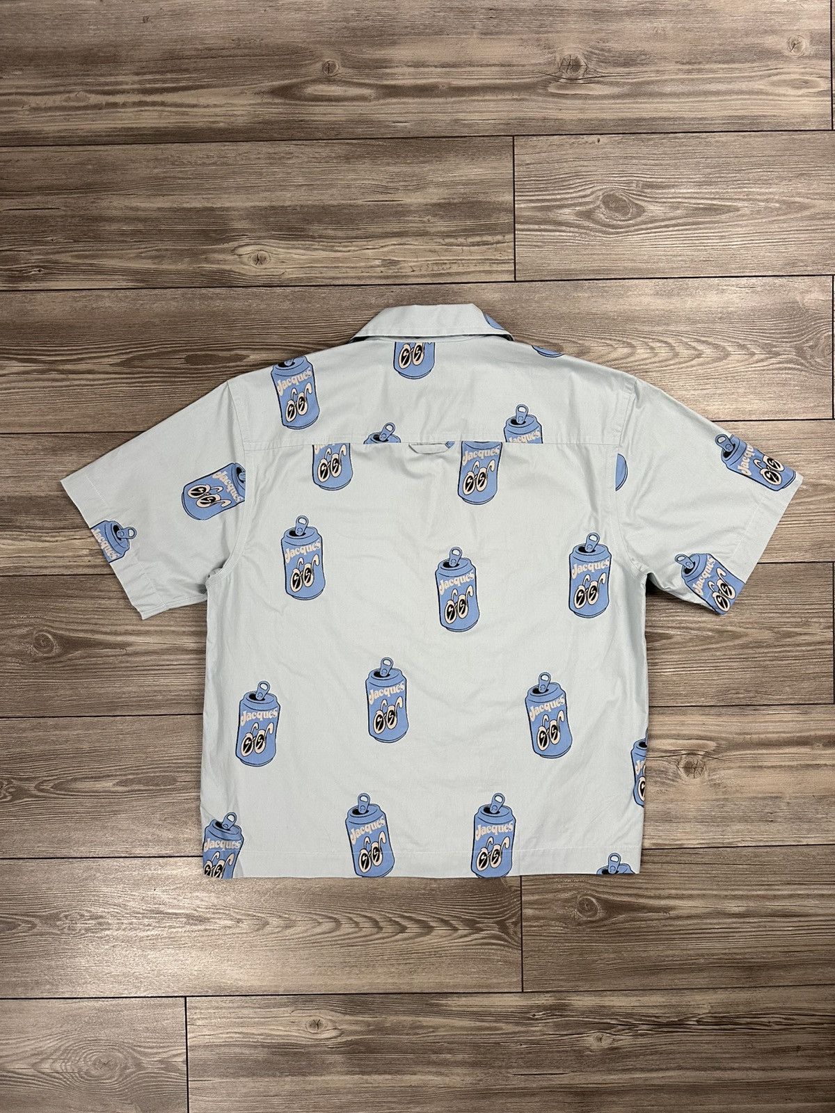 Jacquemus Jacquemus Blue La Chemise Jean Soda Can Short Sleeve Shirt Size US M / EU 48-50 / 2 - 2 Thumbnail