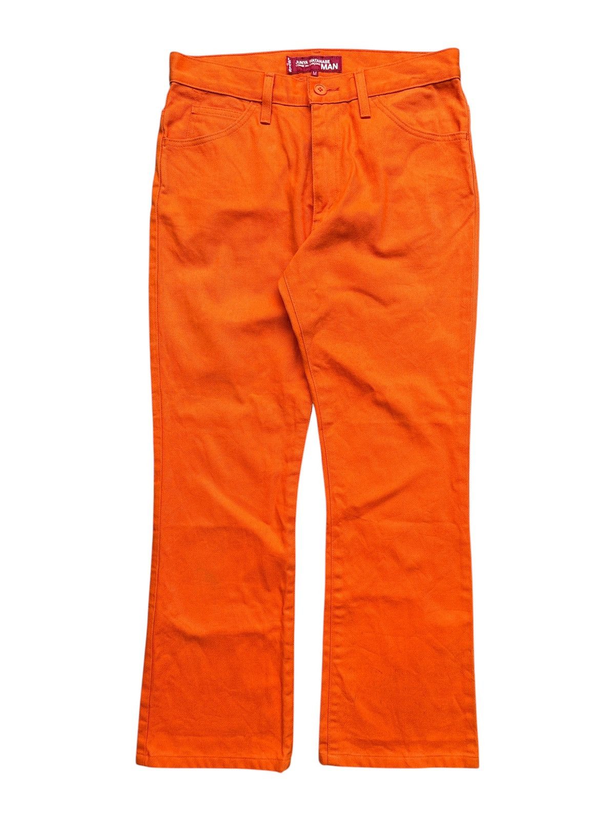 Junya Watanabe SS02 Poem Runway Orange Bootcut Jeans Size US 30 / EU 46 - 2 Thumbnail