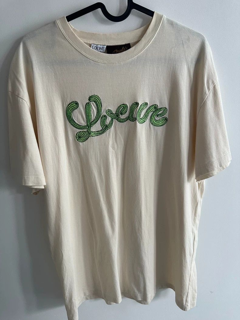 Loewe Cactus Embroidered Half Sleeve T-Shirt- DMC