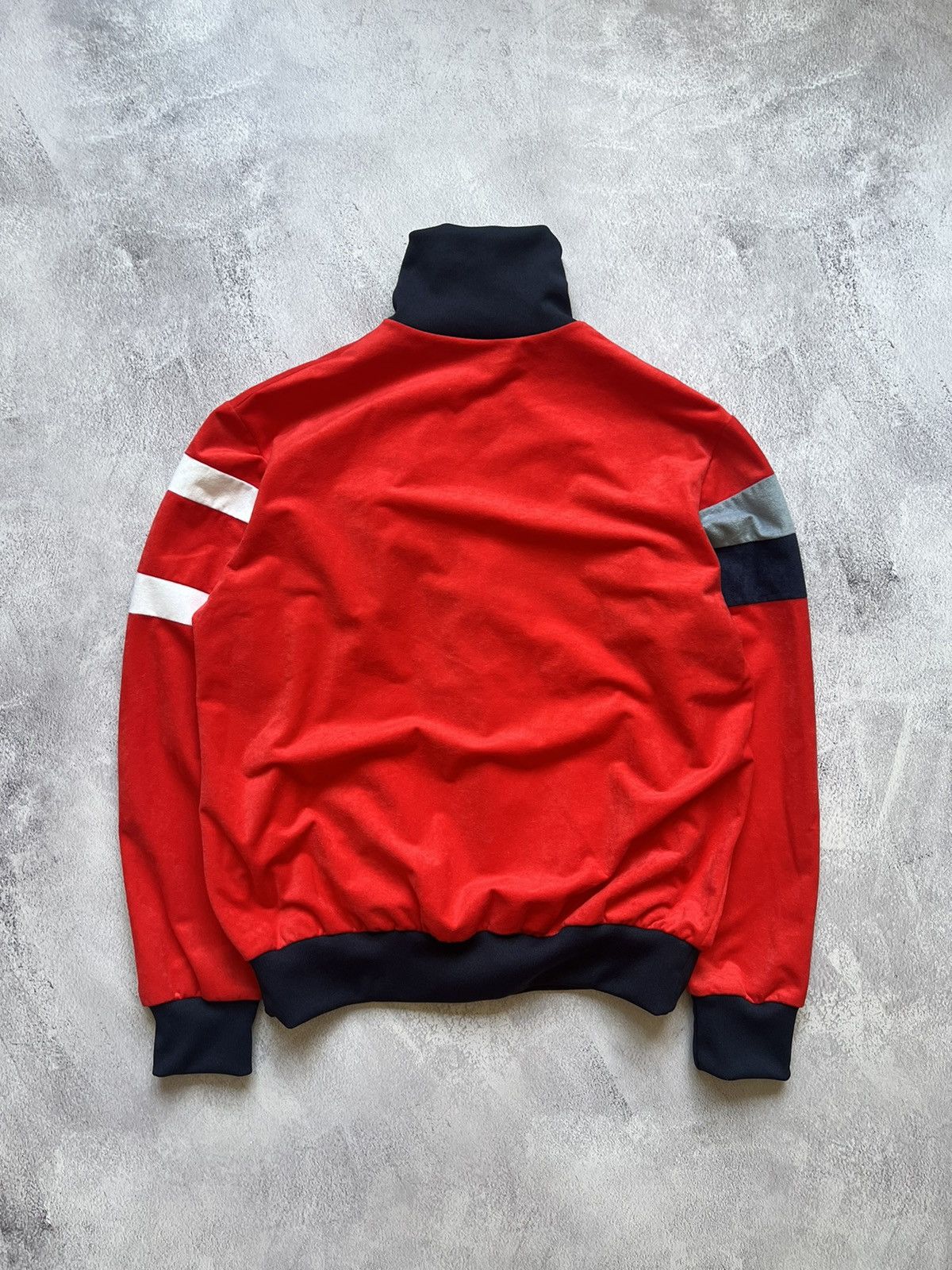 Le Coq Sportif Vintage A.S. Monaco Le Coq Sportif Football Velour Track Top Size US S / EU 44-46 / 1 - 2 Thumbnail