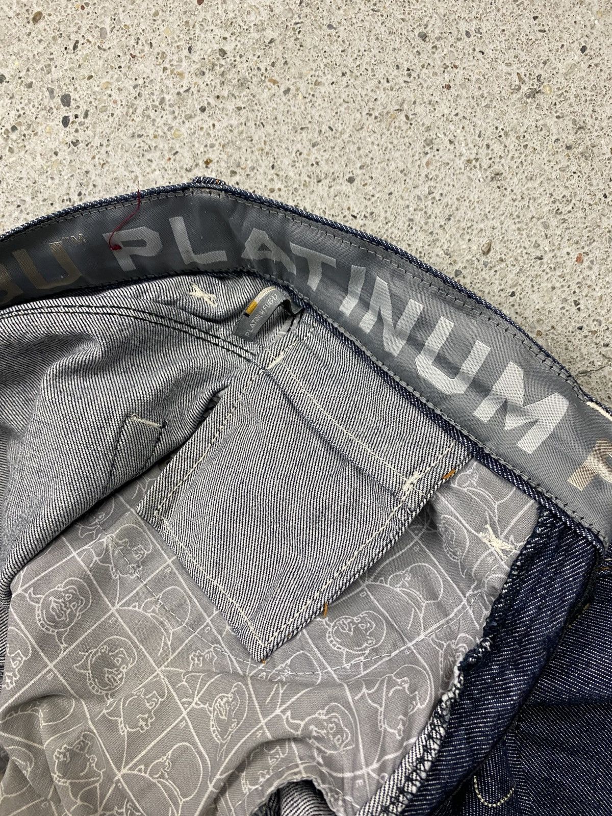 Fubu Fubu platinum raw denim jeans jnco southpole hip hop baggy Size US 34 / EU 50 - 19 Thumbnail