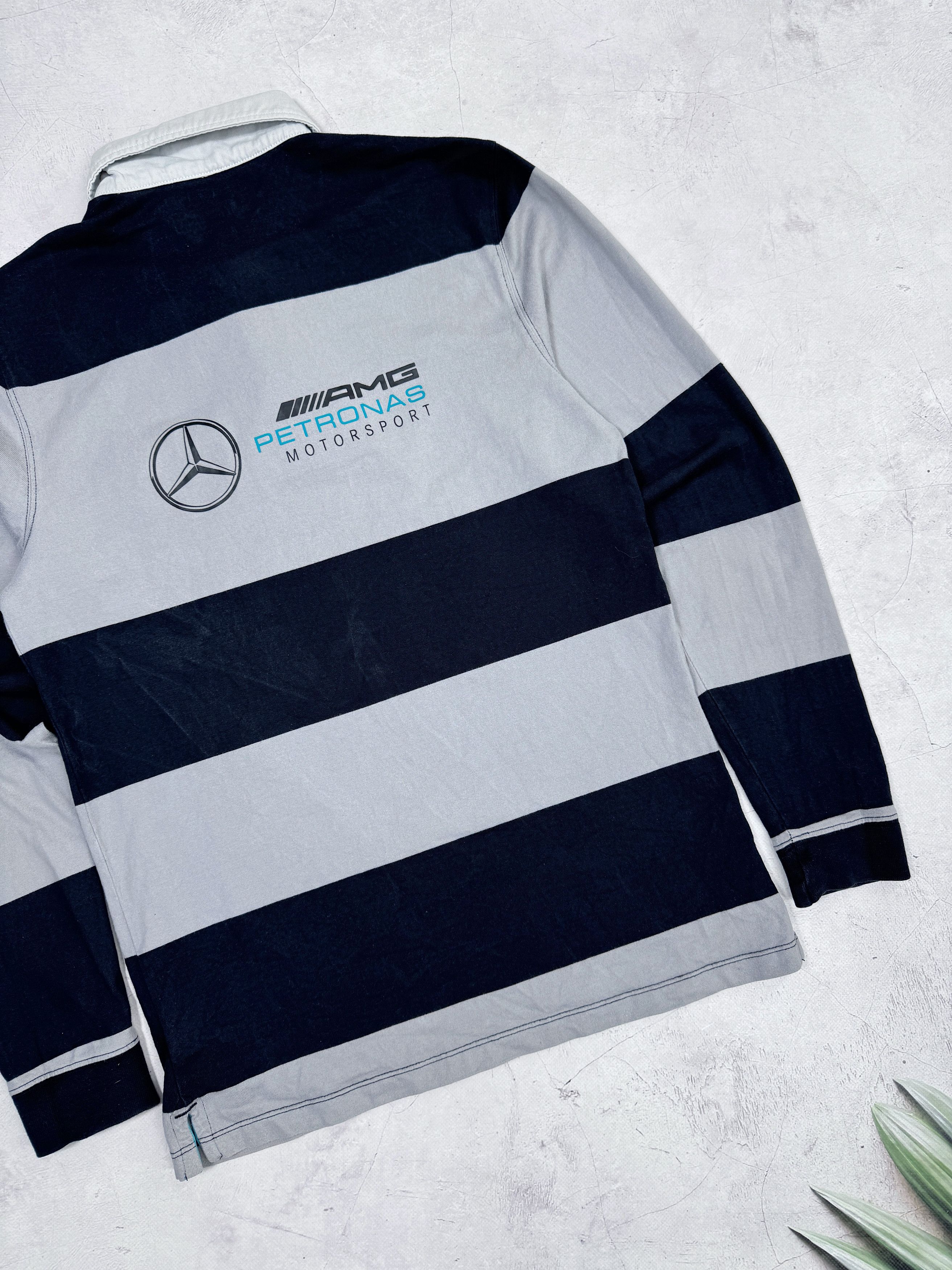 Formula 1 × Mercedes-Benz Mercedes AMG Petronas Rugby Shirt Formula1 Team 2020 Striped Size US S / EU 44-46 / 1 - 16 Thumbnail