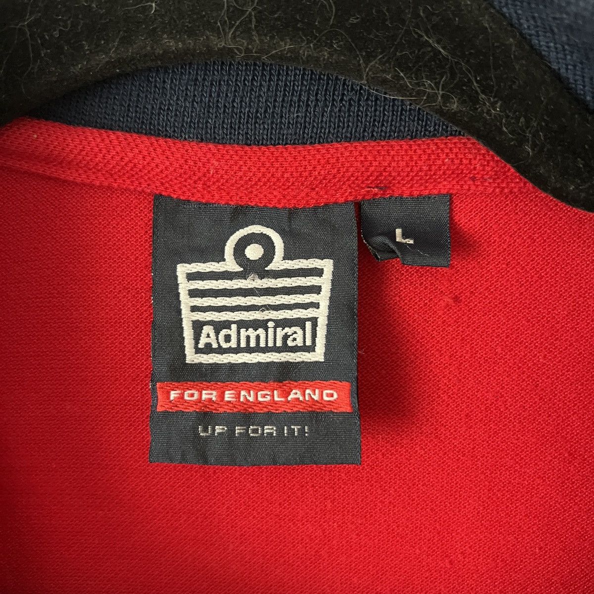 Vintage Vintage 90s Admiral England Polo Shirt Jersey Football Size US L / EU 52-54 / 3 - 11 Thumbnail