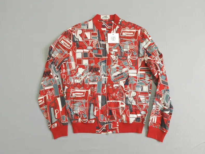 Hermes Hermes size 39 Men's thin jacket, brick red color Size US L / EU 52-54 / 3 - 1 Thumbnail