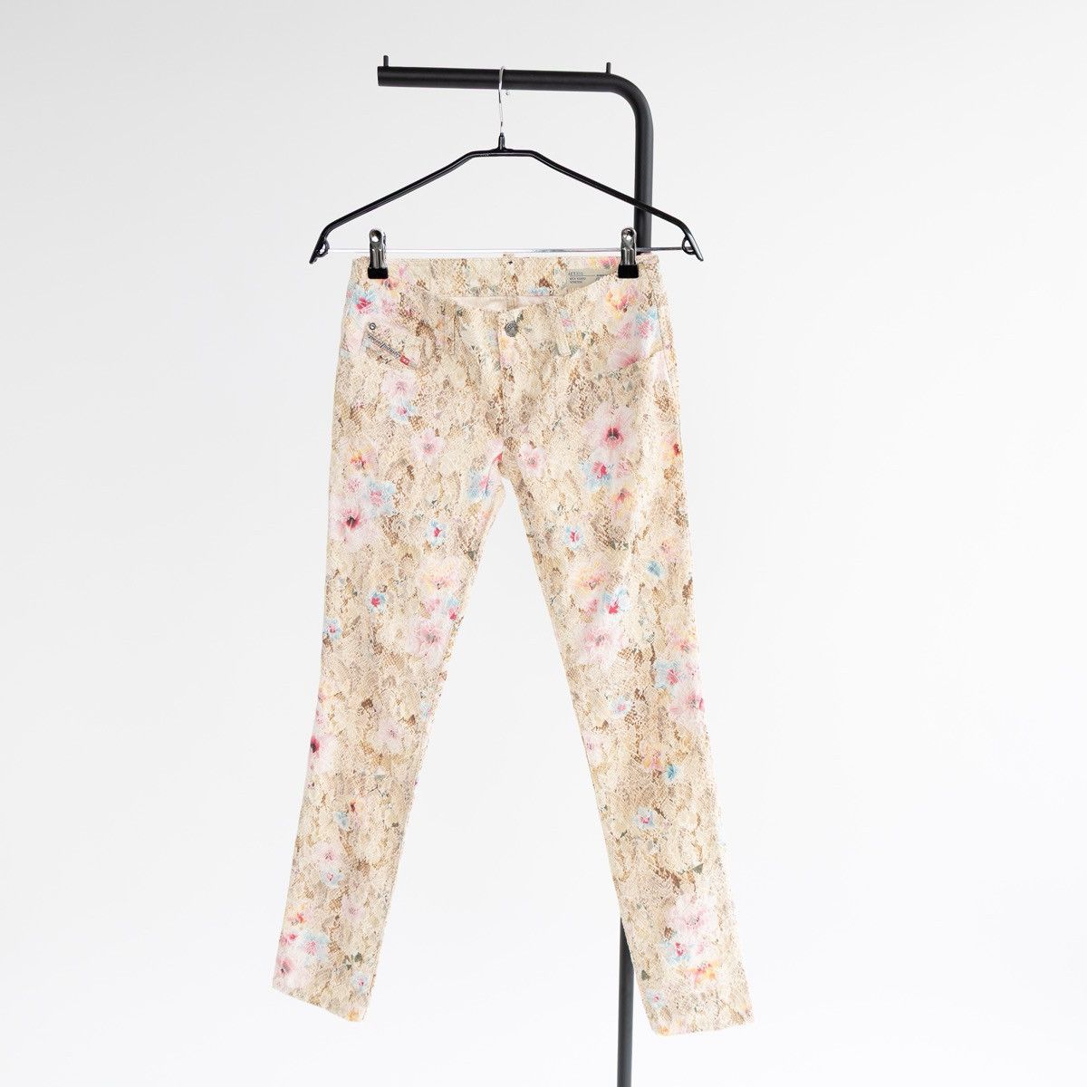 Diesel Diesel Grupeen J Floral Jeans Super Slim Skinny Multicolor Size 27" / US 4 / IT 40 - 1 Thumbnail