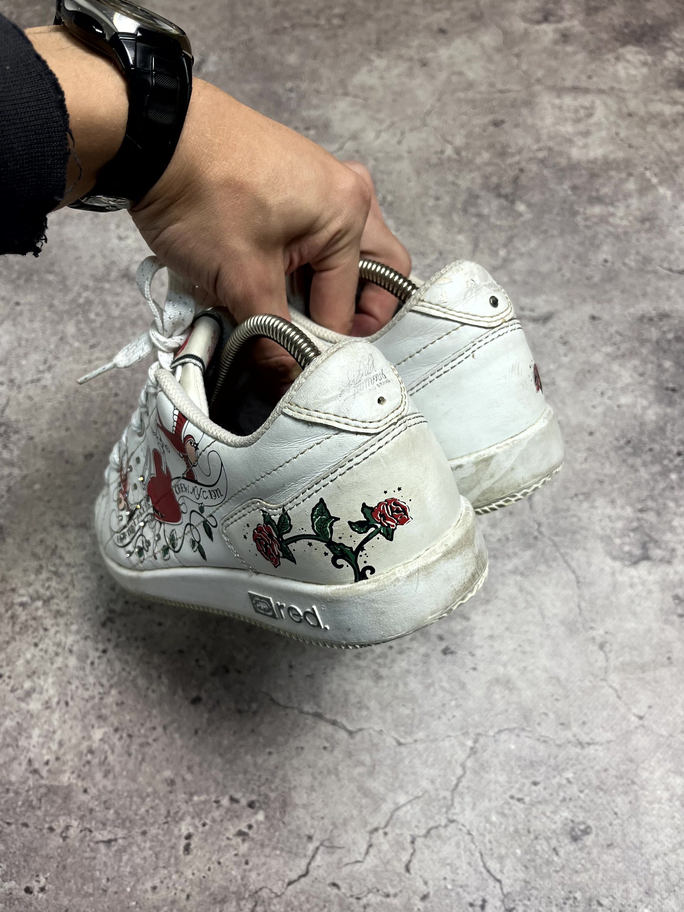 Ecko Unltd. Y2K Ecko Ecko Red White Sneakers Size US 7 EU 38 Size US 8 / IT 38 - 5 Thumbnail
