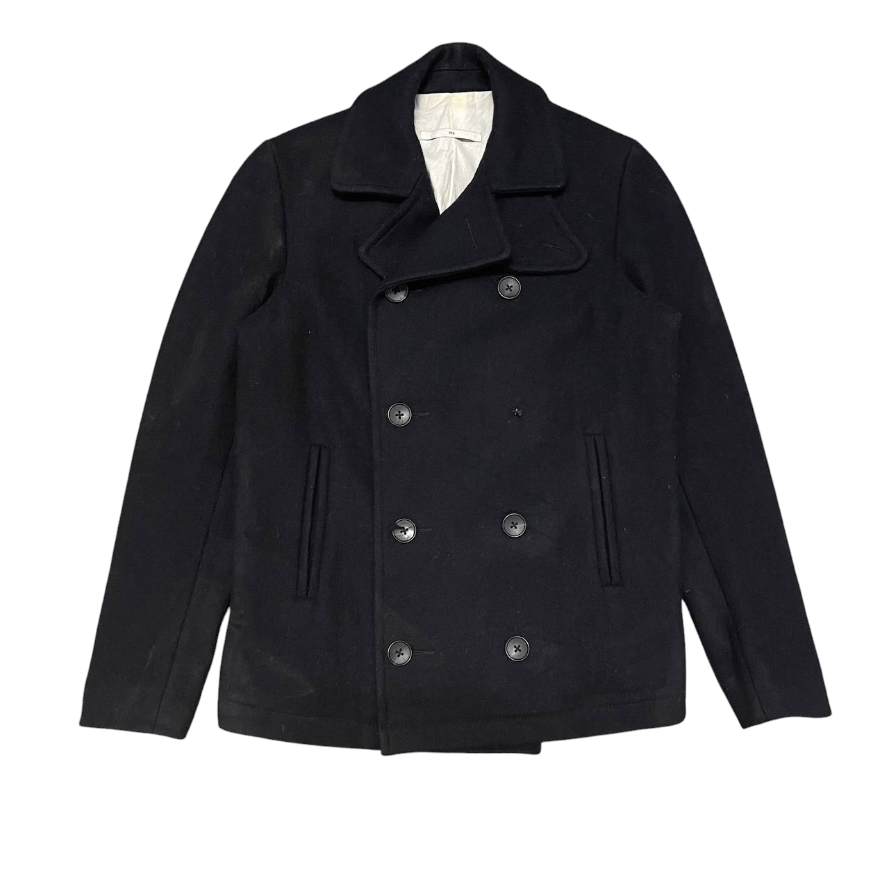 N4 Vintage N4 Wool Coat Double Breasted Size US S / EU 44-46 / 1 - 1 Thumbnail