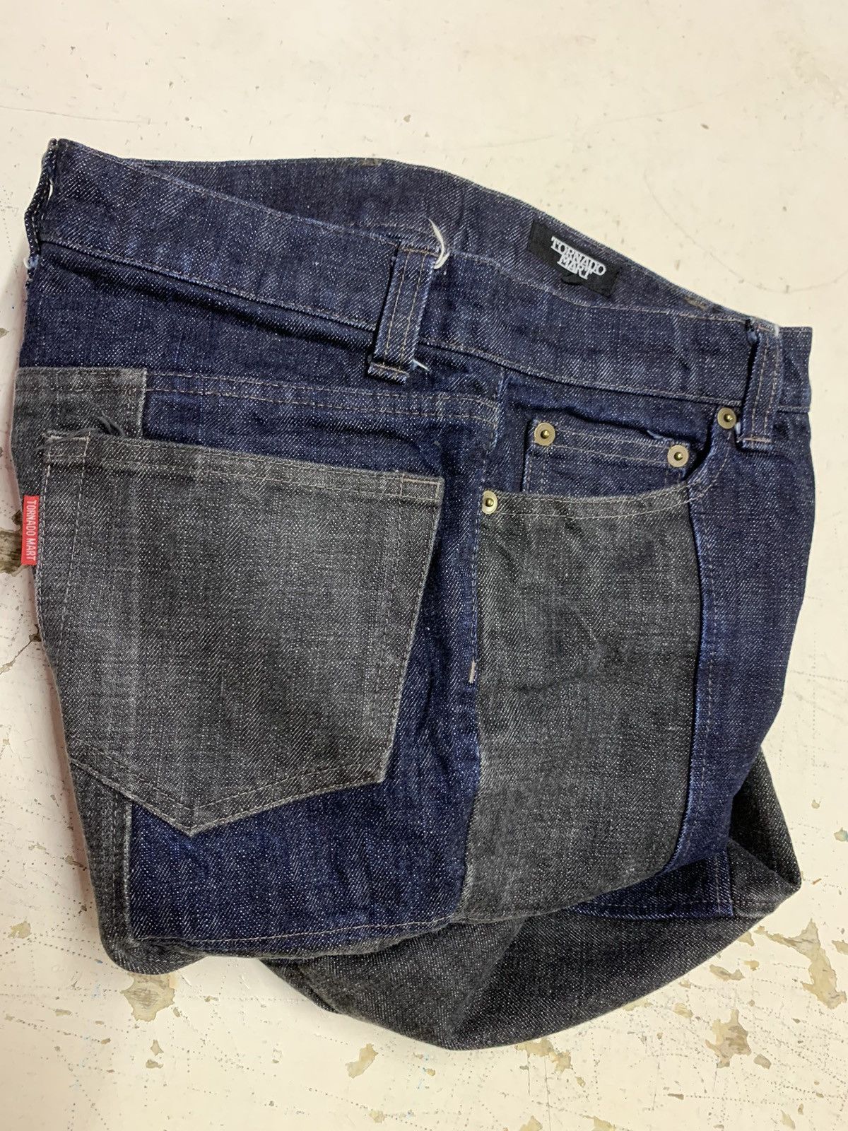 Tornado Mart Tornado mart patchwork jeans Size 29" - 16 Thumbnail