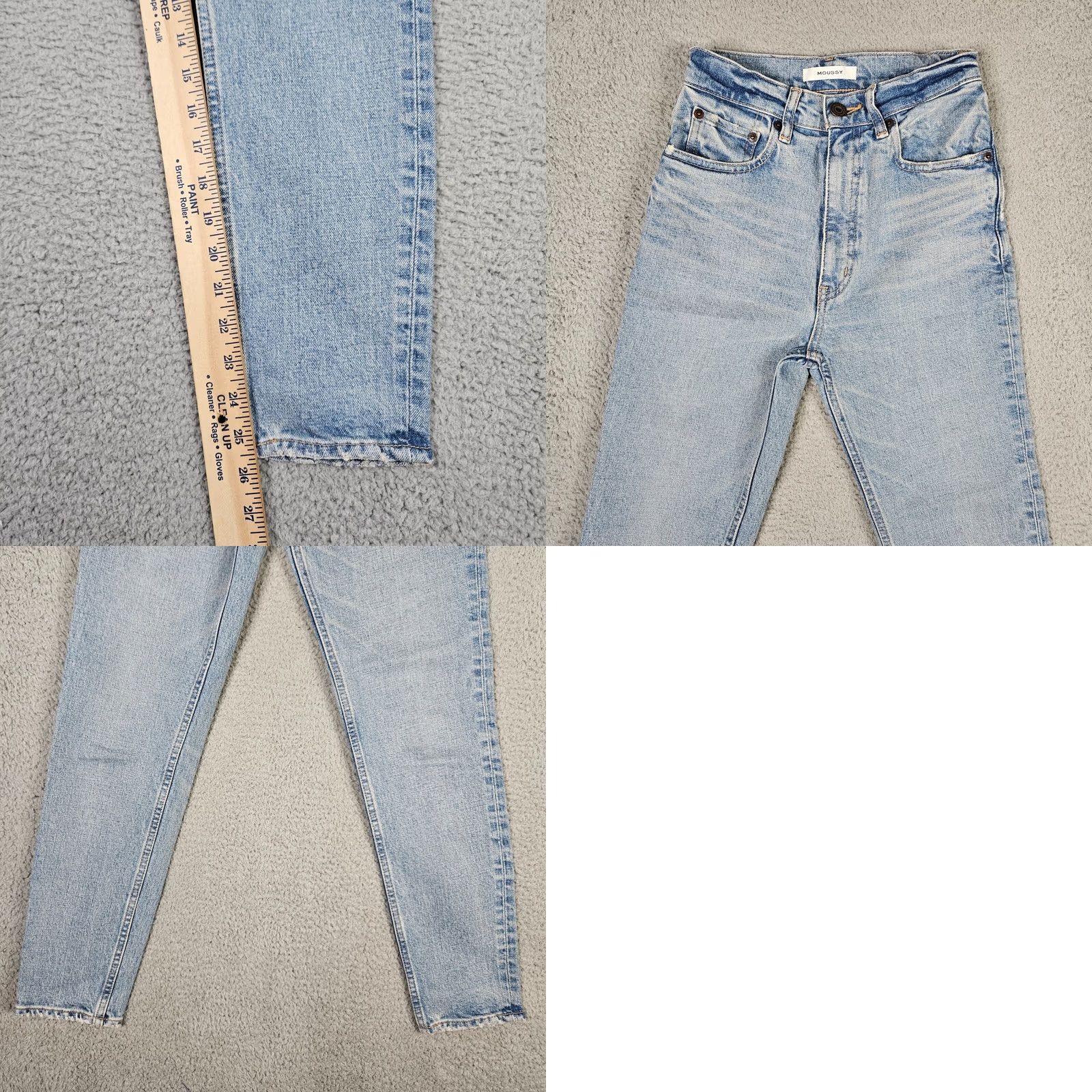 MOUSSY MOUSSY Jeans Women's Light Blue High Waist Casual Size 23 Denim Blue Regular Fit 23s Japan Mens? Size 40" / US 18 - 8 Thumbnail