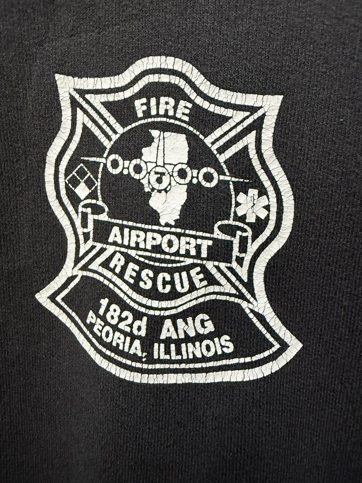 Hanes × Vintage 🔥 USA 🔥 Vintage 90's Hanes Ultimate Cotton Fire Rescue - L Size US L / EU 52-54 / 3 - 4 Thumbnail