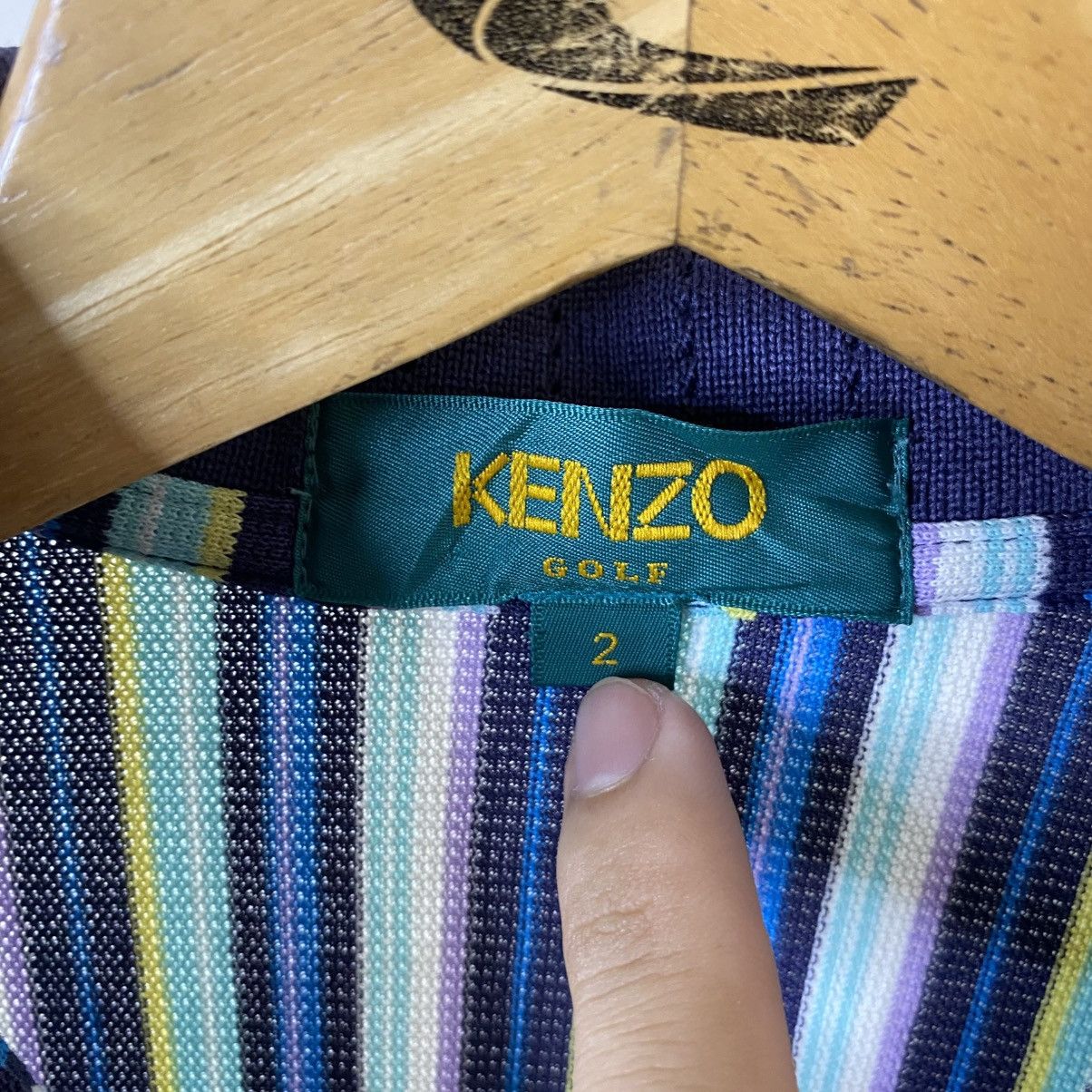 Kenzo Kenzo Golf Multicolor Stripes LS Polo T Shirt Size US S / EU 44-46 / 1 - 4 Thumbnail