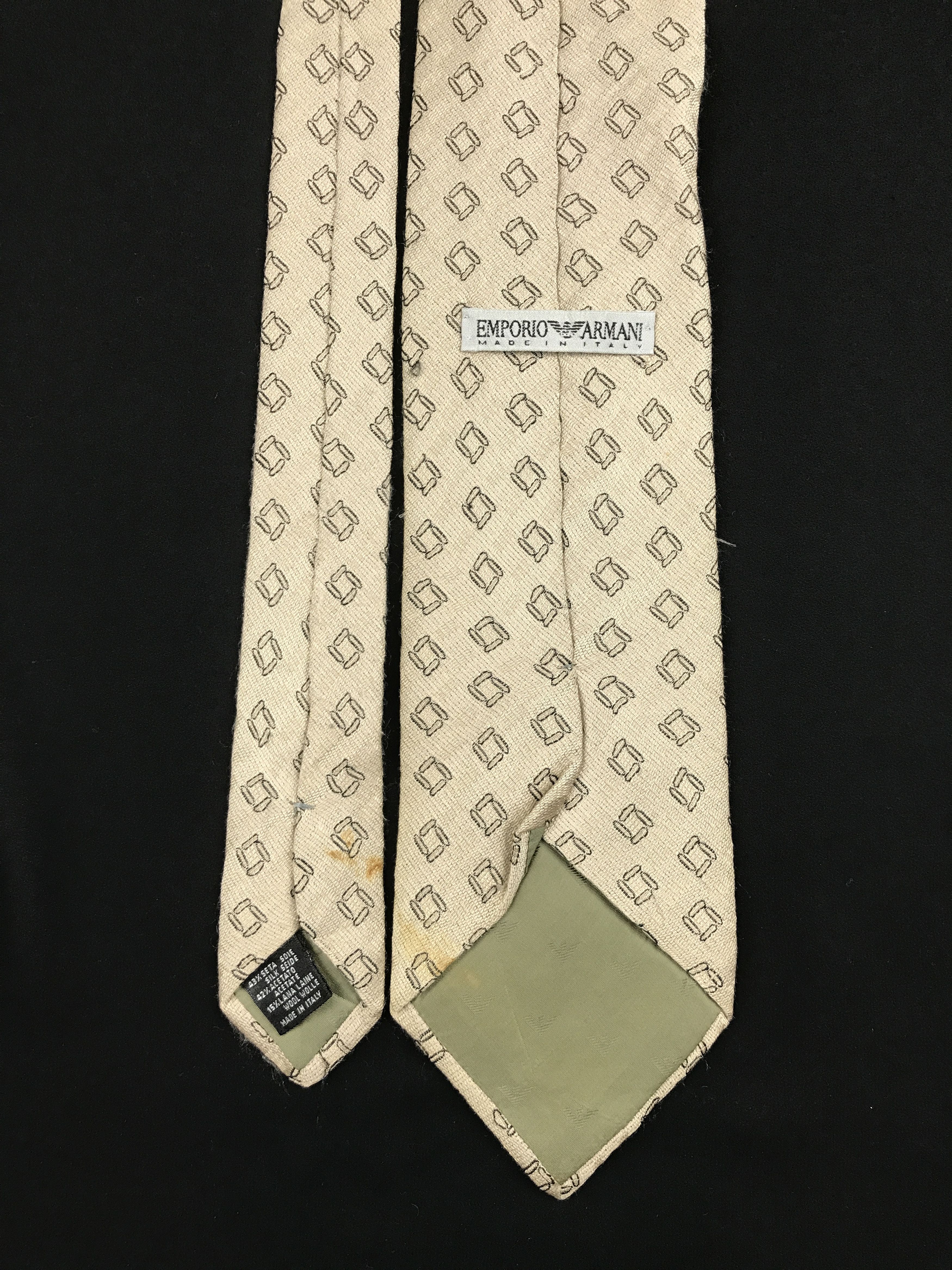 Emporio Armani × Vintage Vintage Emporio Armani Silk Necktie Size ONE SIZE - 4 Thumbnail