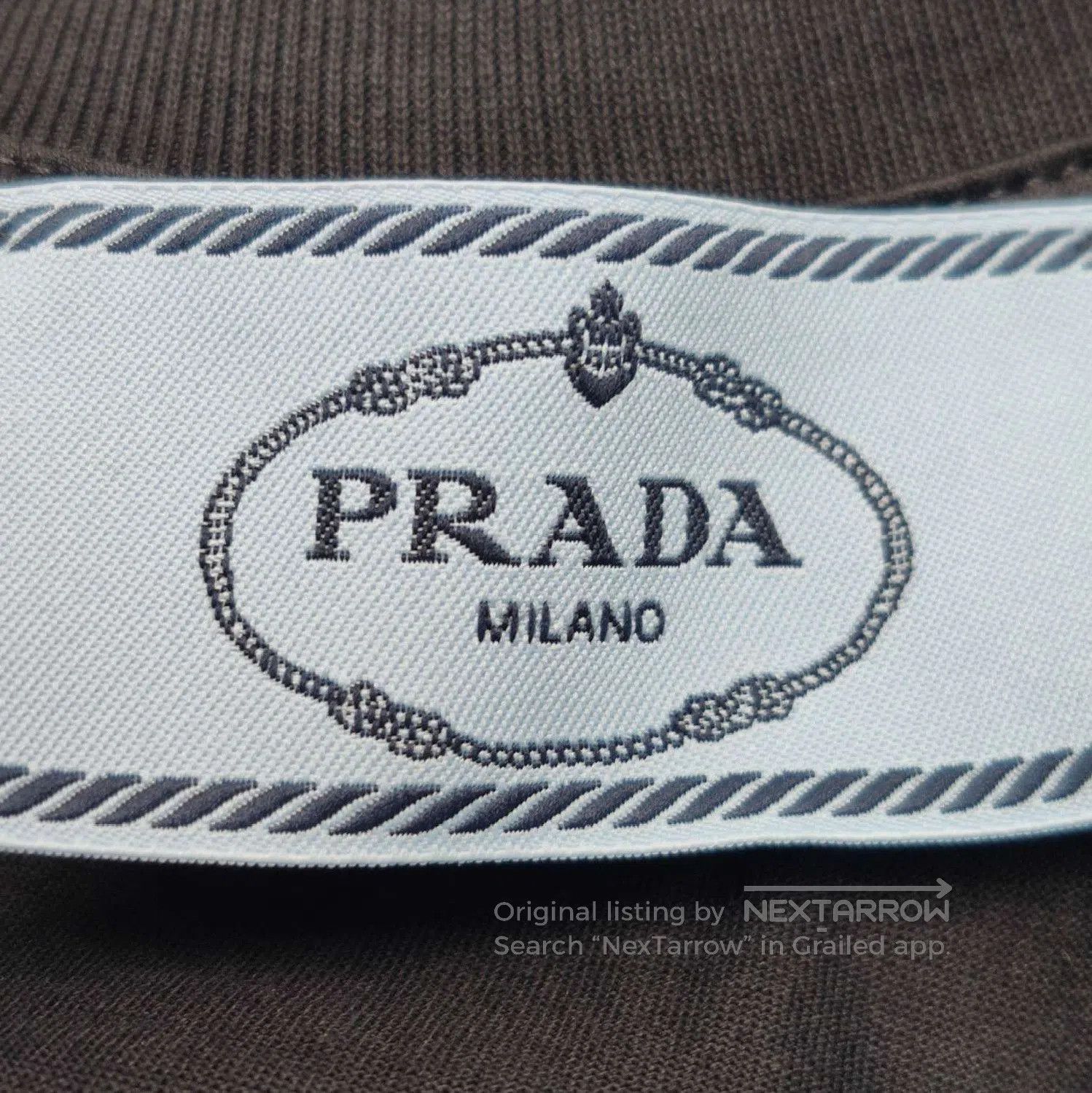 Prada Prada Black Cotton Logo T. Size XXS / US 00 / IT 34 - 4 Thumbnail