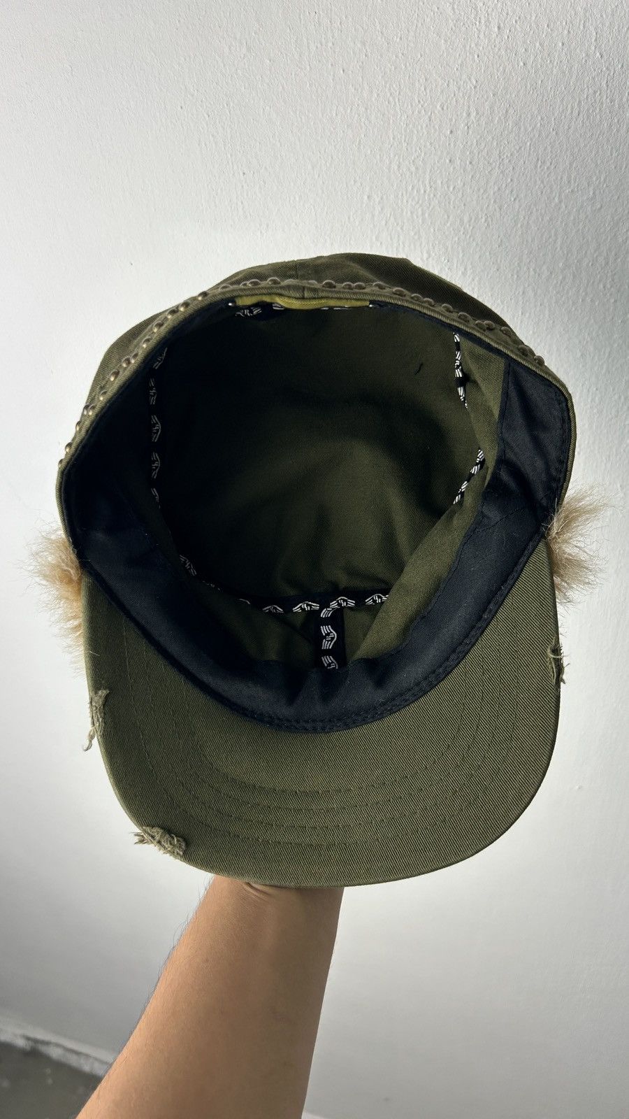 Japanese Brand × Vintage Kento - Army Faux Hair Cap Size ONE SIZE - 9 Thumbnail