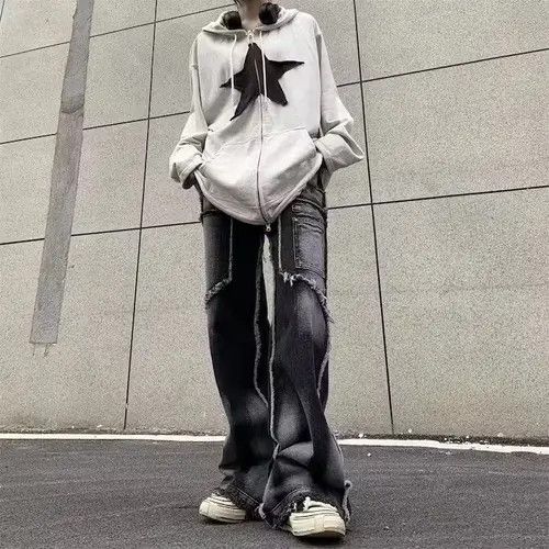 Japanese Brand × Jean Baggy Embroidered Denim Jeans Size US 32 / EU 48 - 2 Thumbnail