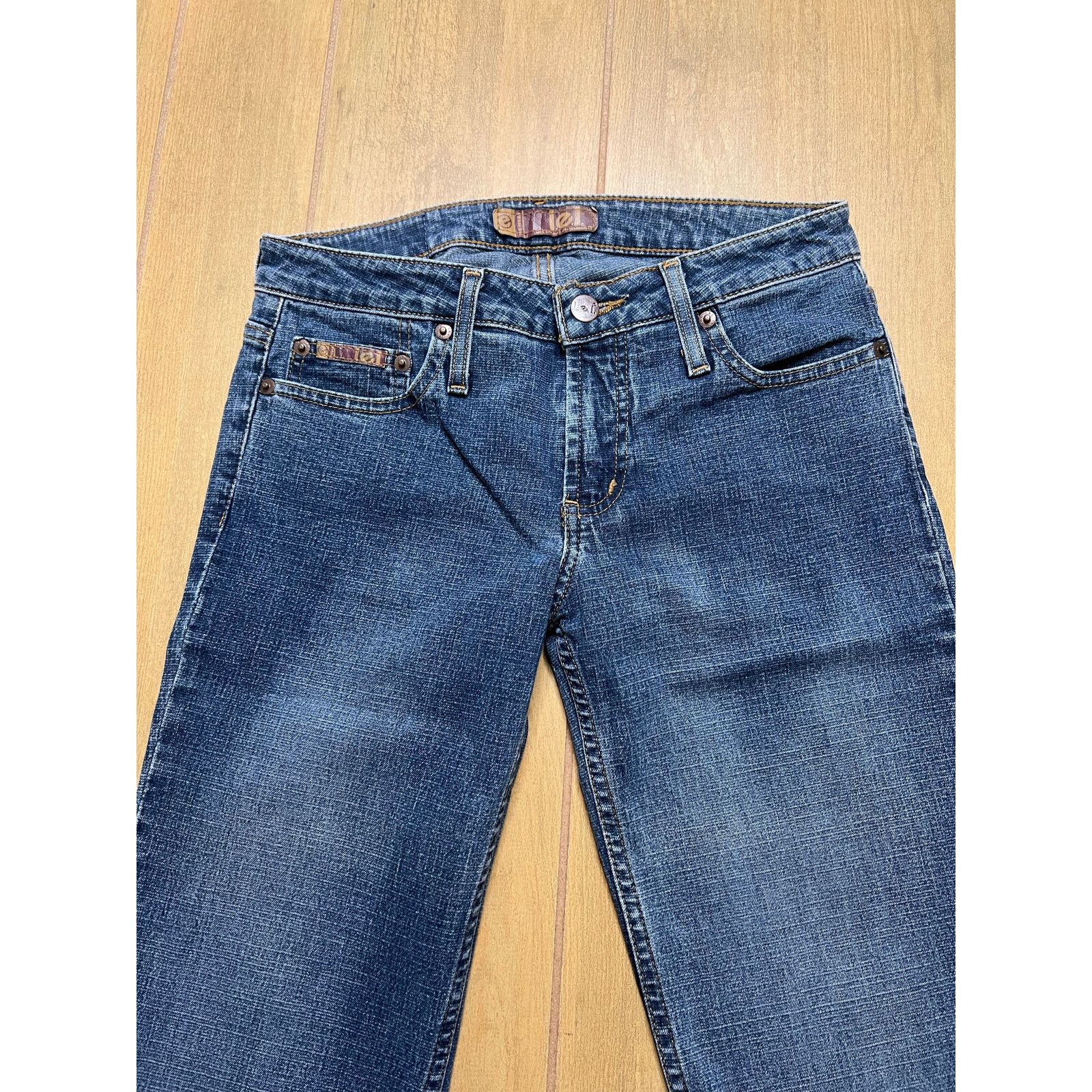 Vintage Vintage L.E.I Y2K Low Rise Flare Jean Women Sz 5 boho retro Size 27" / US 4 / IT 40 - 3 Thumbnail