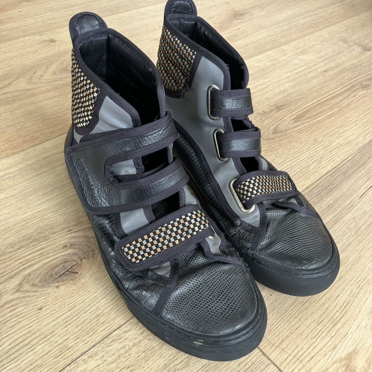 Raf Simons Extreme Sole Vibram Shark Tooth Velcro fits size 9