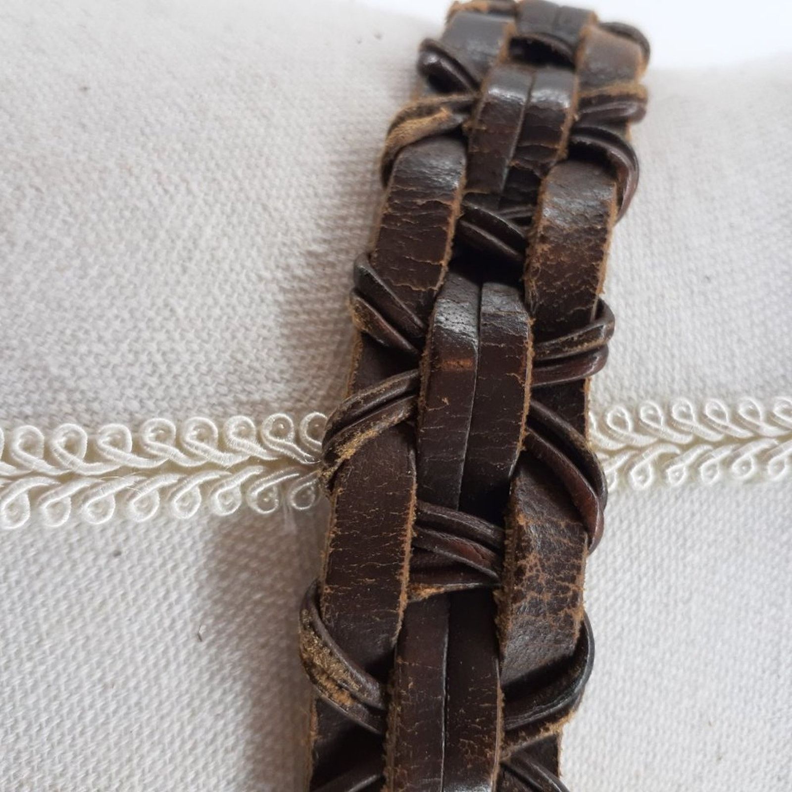 Other Women's Braided Genuine Leather Classic Casual Belt M/L Size ONE SIZE - 10 Thumbnail