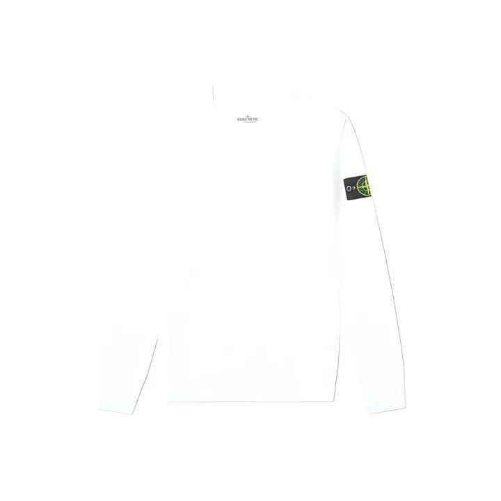 Stone Island Logo Embroidered Pullover Sweatshirt -2506