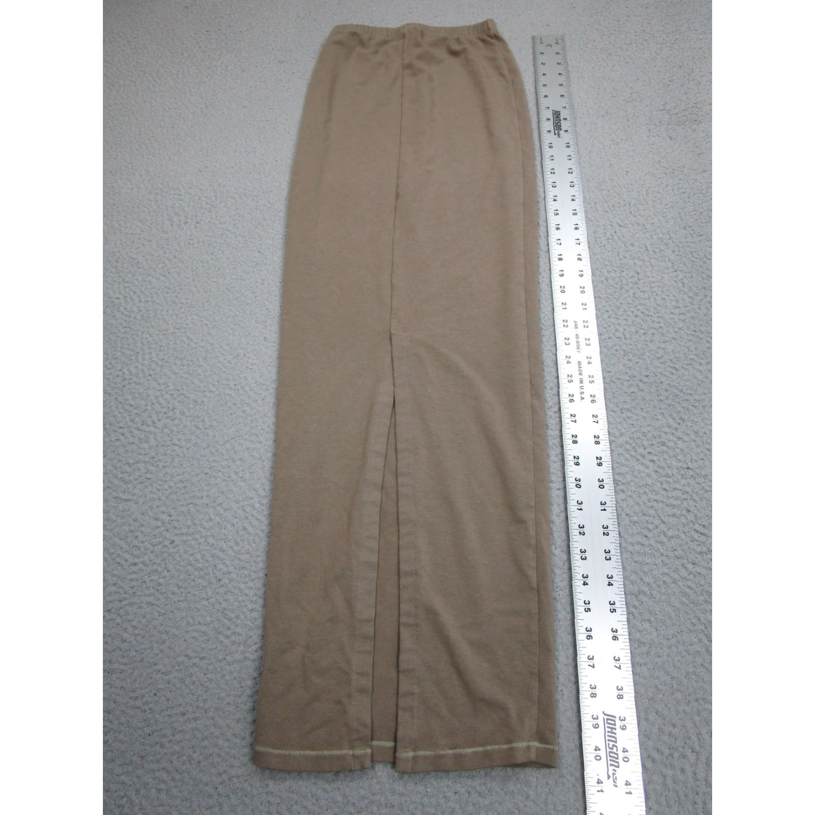 SKIMS Skims Skirt Womens XS Beige Jersey Knit Maxi Elastic Waist Back Slit Stretch Size XS / US 0-2 / IT 36-38 - 6 Thumbnail