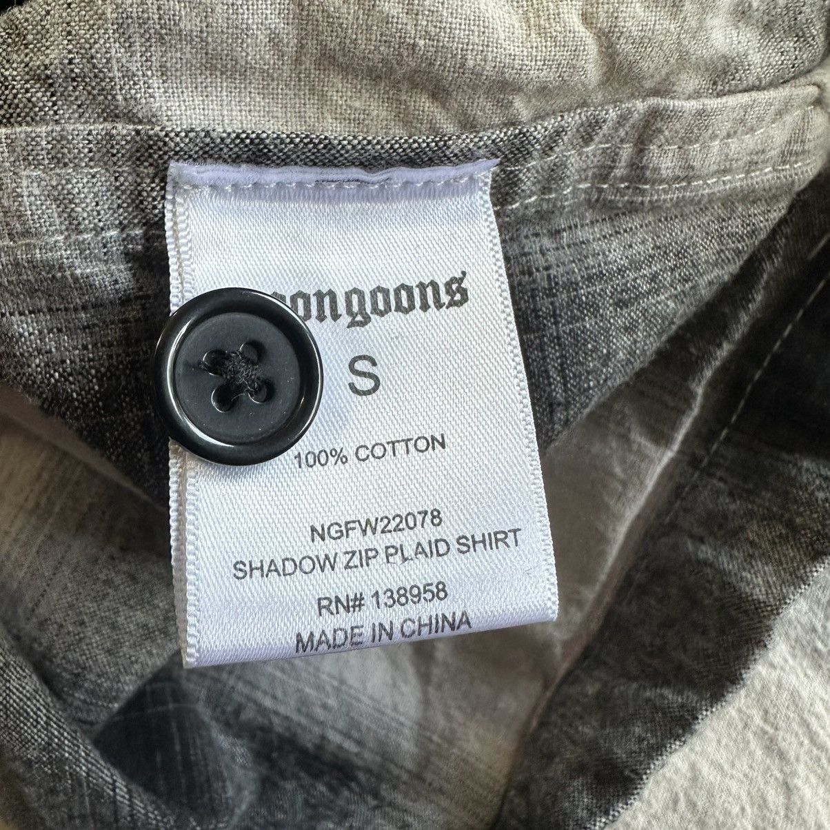Noon Goons NOON GOONS Shadow Plaid Cotton Zip-Up Shirt Jacket Size US S / EU 44-46 / 1 - 7 Thumbnail
