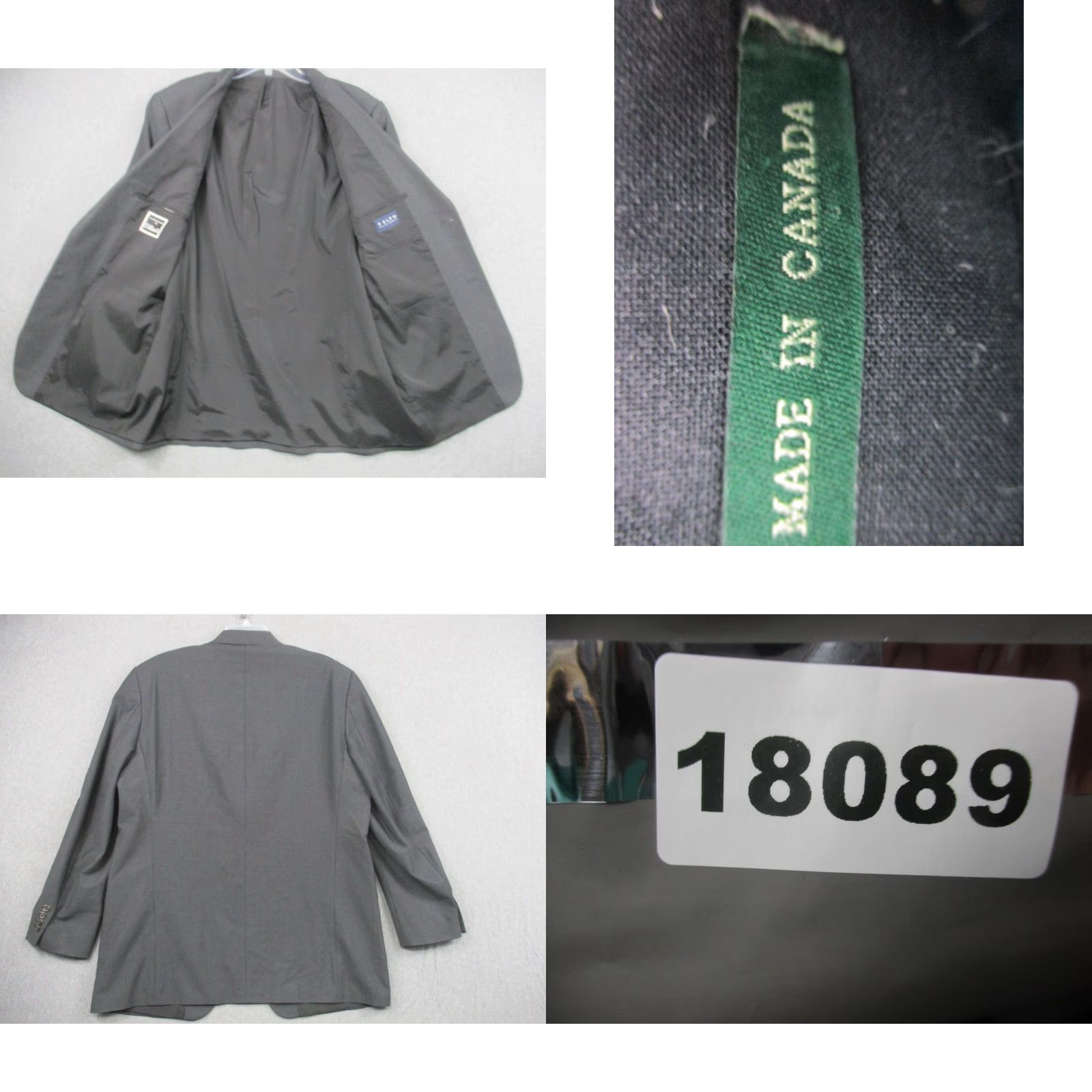 Ralph Lauren Ralph Lauren Blazer Mens Gray Wool 46 Sport Coat Made Canada Size 46R - 8 Thumbnail