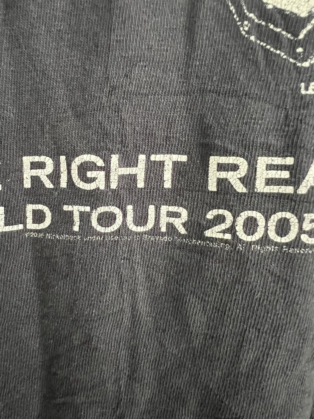 Band Tees × Vintage Vintage 2005 NickelBack All The Right Reasons Tour LS Shirt Size US L / EU 52-54 / 3 - 7 Thumbnail