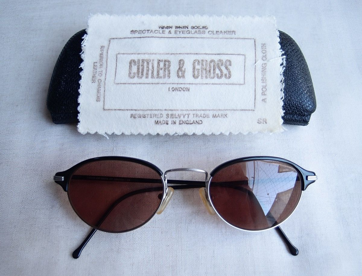 Cutler and Gross 90s Cutler & Gross Mod.0372 Oval Sunglasses Made in England Size ONE SIZE - 1 Thumbnail
