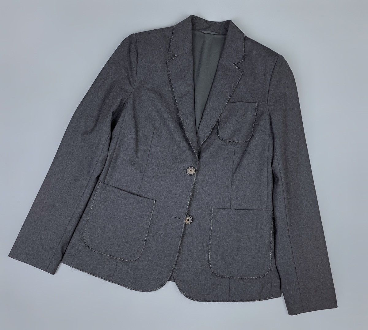 Brunello Cucinelli Brunello Cucinelli Wool Applique Pocket Blazer Jacket 40 Size S / US 4 / IT 40 - 11 Thumbnail