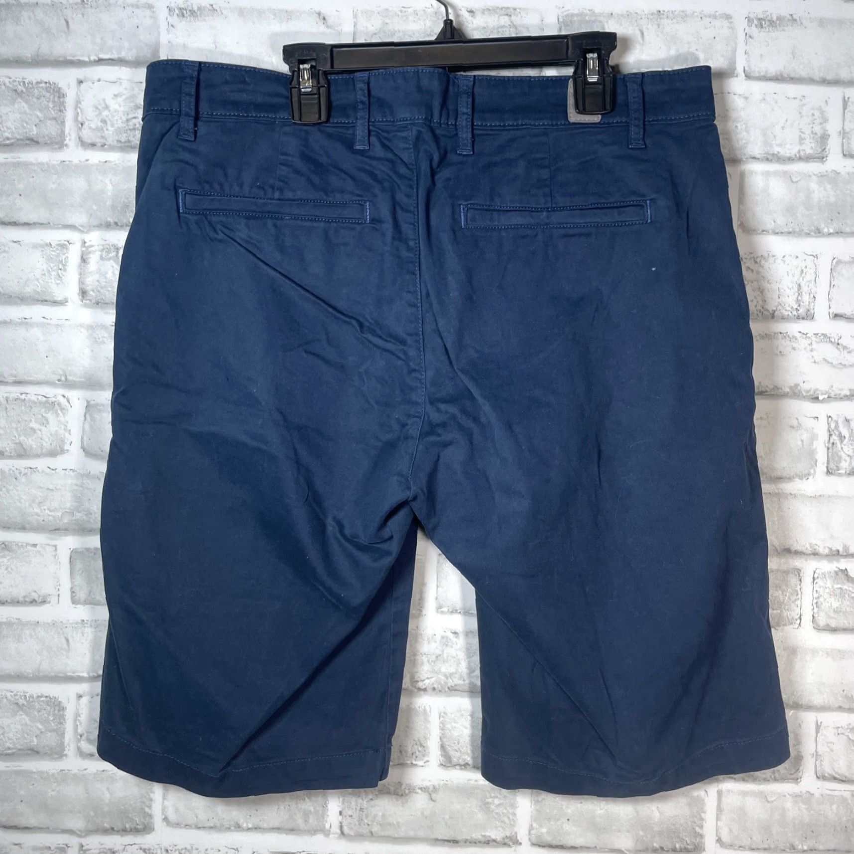 Vintage ADRIANO GOLDSCHMIED Dark Blue Chino Shorts Mens Size 32R Regular Zip Dark Blue Chino Shorts Mens 32R Size US 32 / EU 48 - 5 Thumbnail