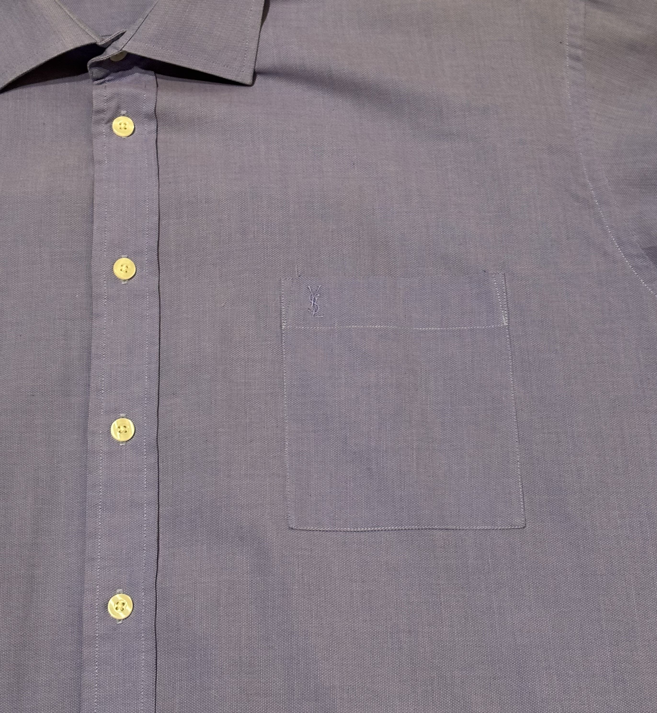 Yves Saint Laurent Yves Saint Laurent Purple Shirt Size 41 Size US XXL / EU 58 / 5 - 9 Thumbnail