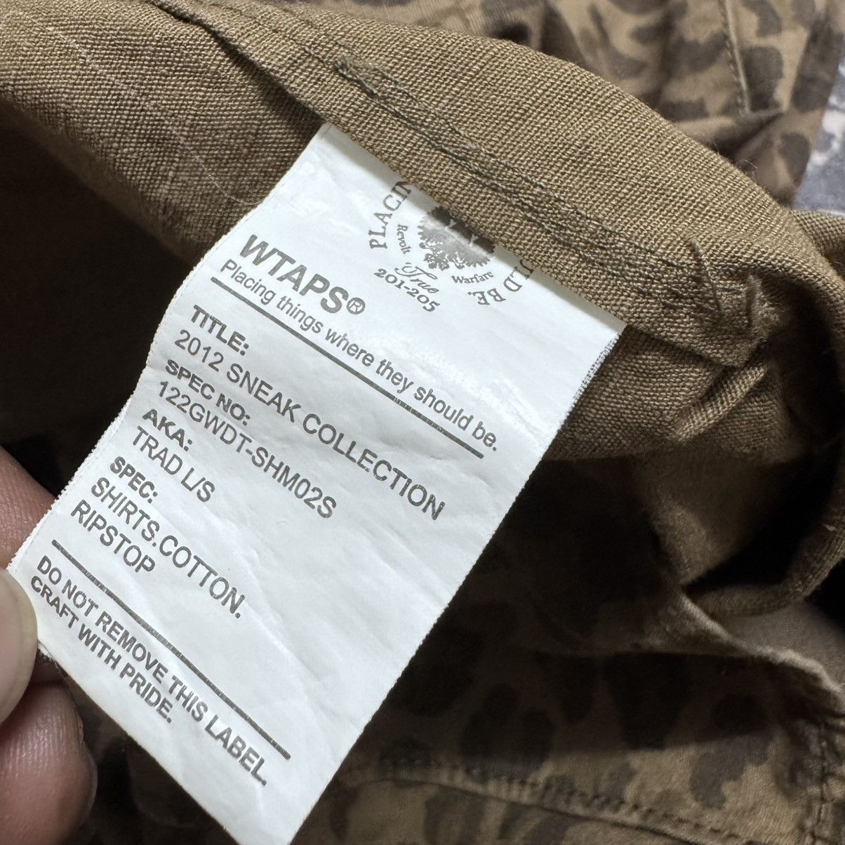 Wtaps Wtaps Leopard Ripstop Longsleeve Shirt Size US S / EU 44-46 / 1 - 13 Thumbnail