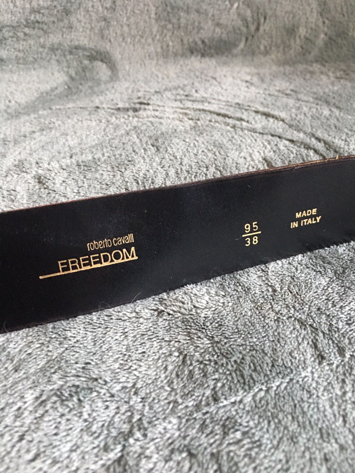 Roberto Cavalli Roberto Cavalli Burgundy Leather Italy Mens Belt Size 38 Size 38 - 7 Thumbnail