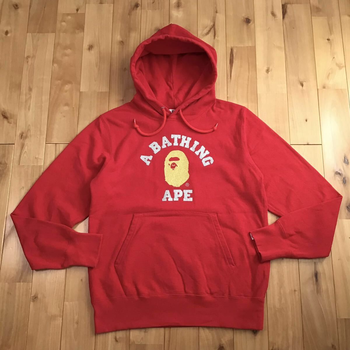 Bape BAPE Glitter print college logo pullover hoodie APE Size US M / EU 48-50 / 2 - 2 Thumbnail