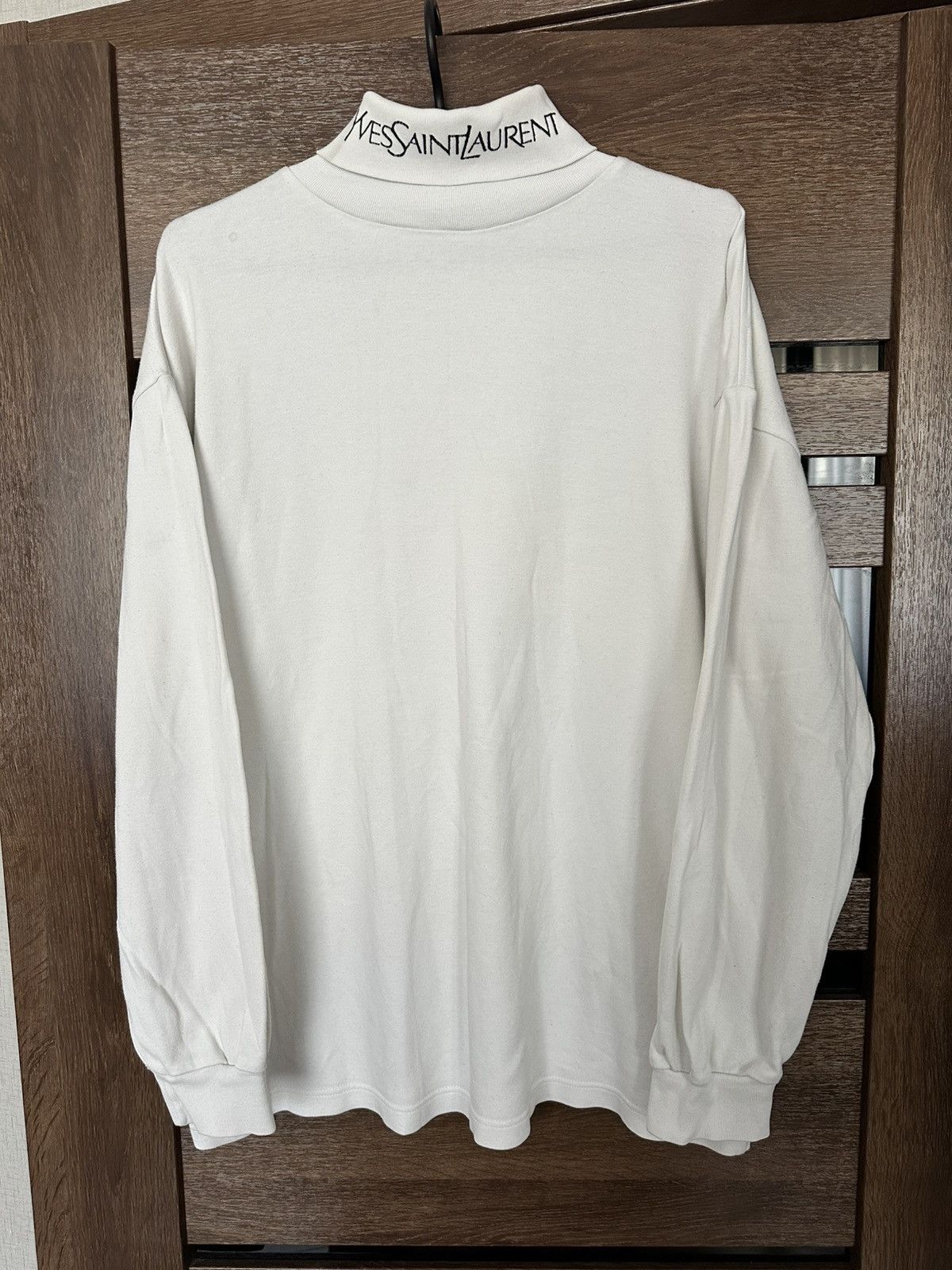 Yves Saint Laurent Yves Saint Laurent YSL Vintage Turtleneck Sweatshirt 90s Size US L / EU 52-54 / 3 - 3 Thumbnail