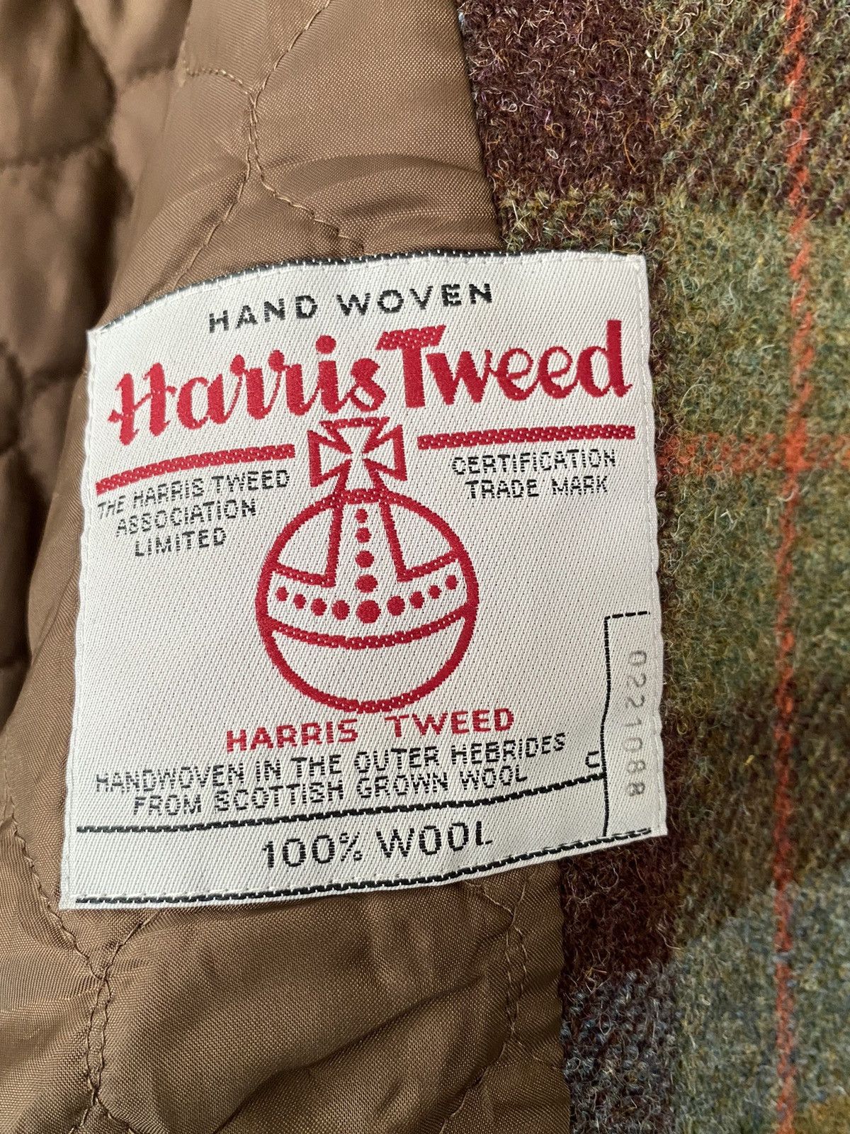 Harris Tweed Vintage HARISS TWEED Hand Woven Wool Blazers Size 42S - 20 Thumbnail
