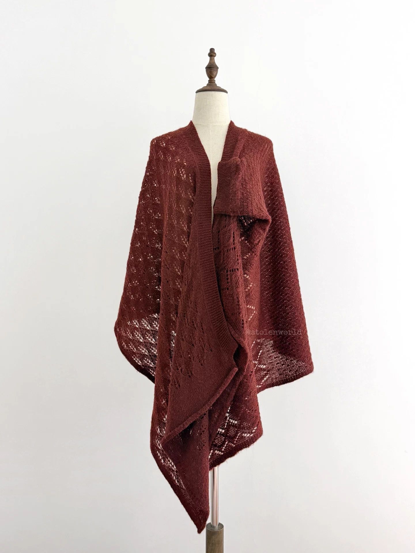 Yohji Yamamoto Yohji Yamamoto Deformed Mohair Blend Knit Stole Size ONE SIZE - 3 Thumbnail
