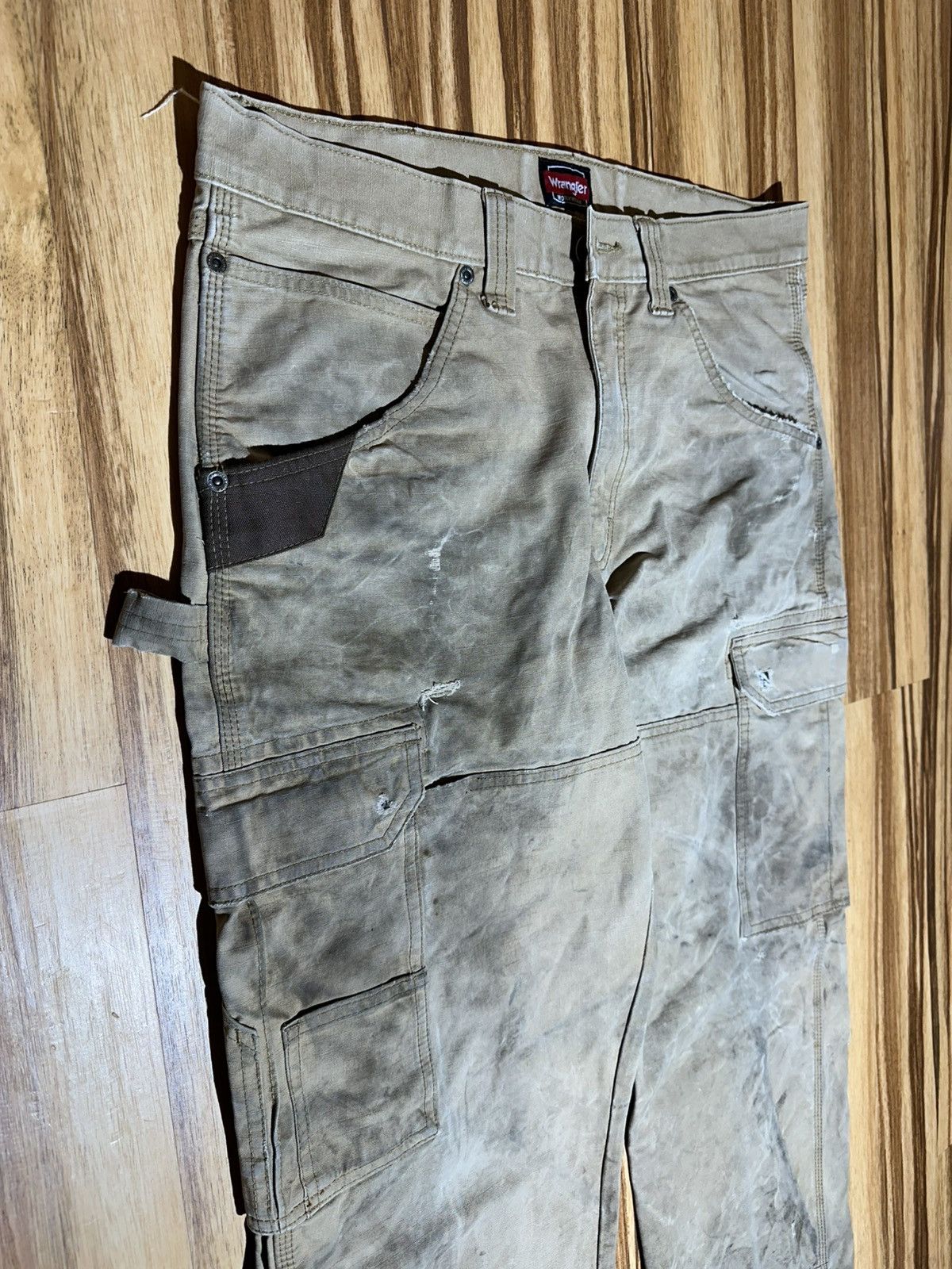 Wrangler Wrangler Tan Work Cargo Pants Size US 33 - 4 Thumbnail