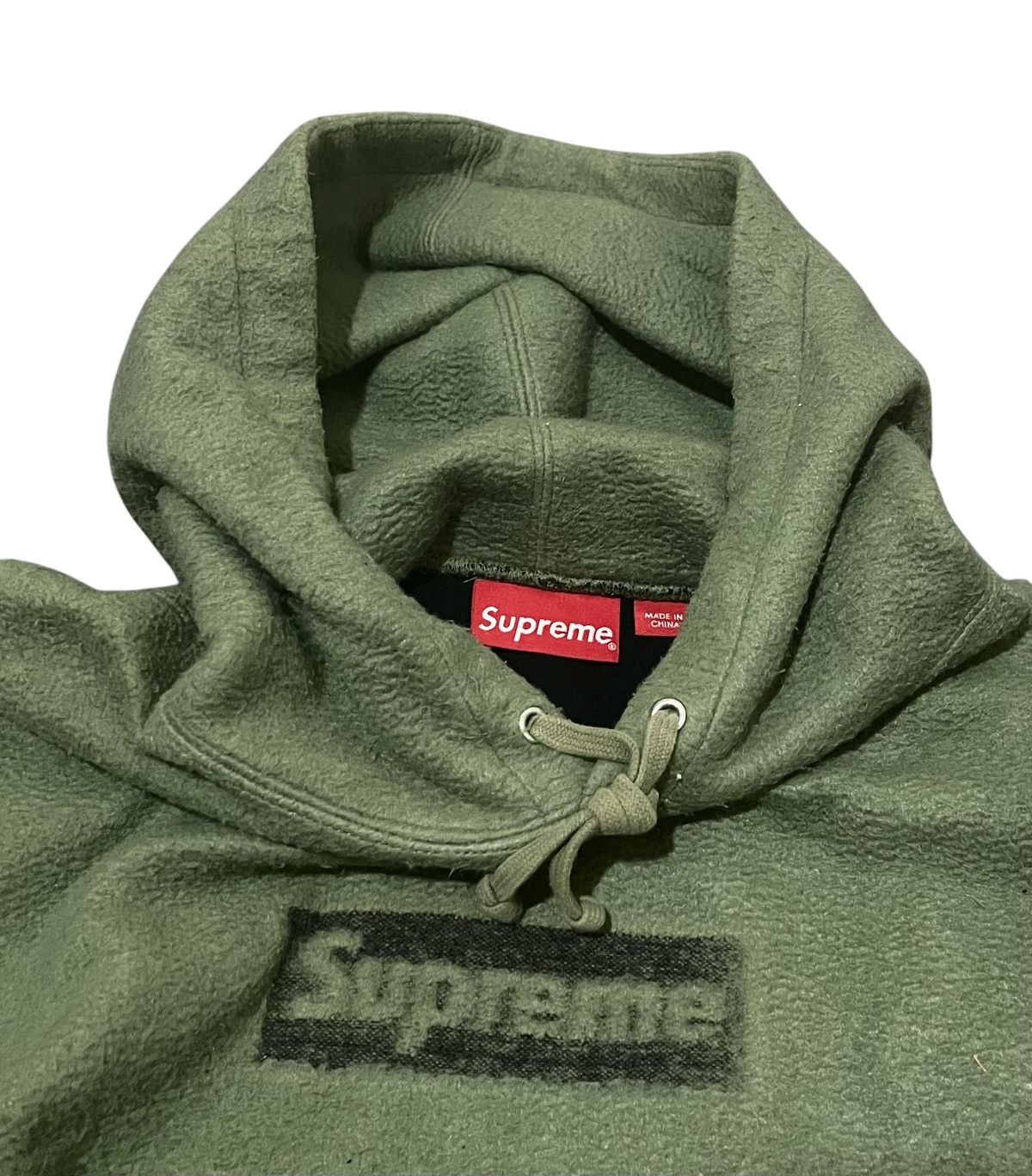 Supreme *FINAL DROP* Supreme SS23 inside out olive box logo hoodie Size US XL / EU 56 / 4 - 3 Thumbnail