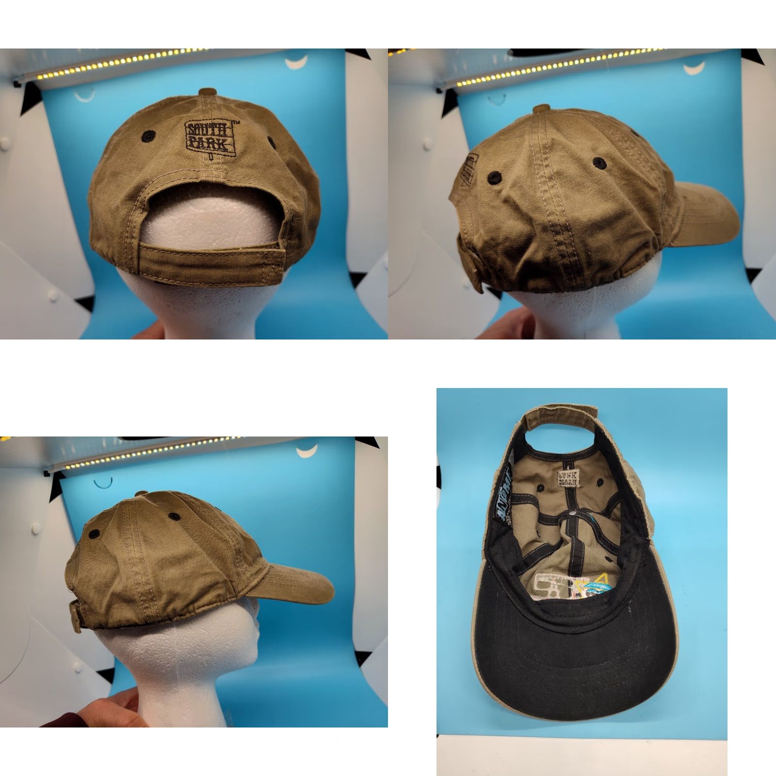 Vintage VINTAGE Anoma South Park Respect My Authority Eric Cartman Y2K Khaki Strapback Hat Size US M / EU 48-50 / 2 - 8 Thumbnail