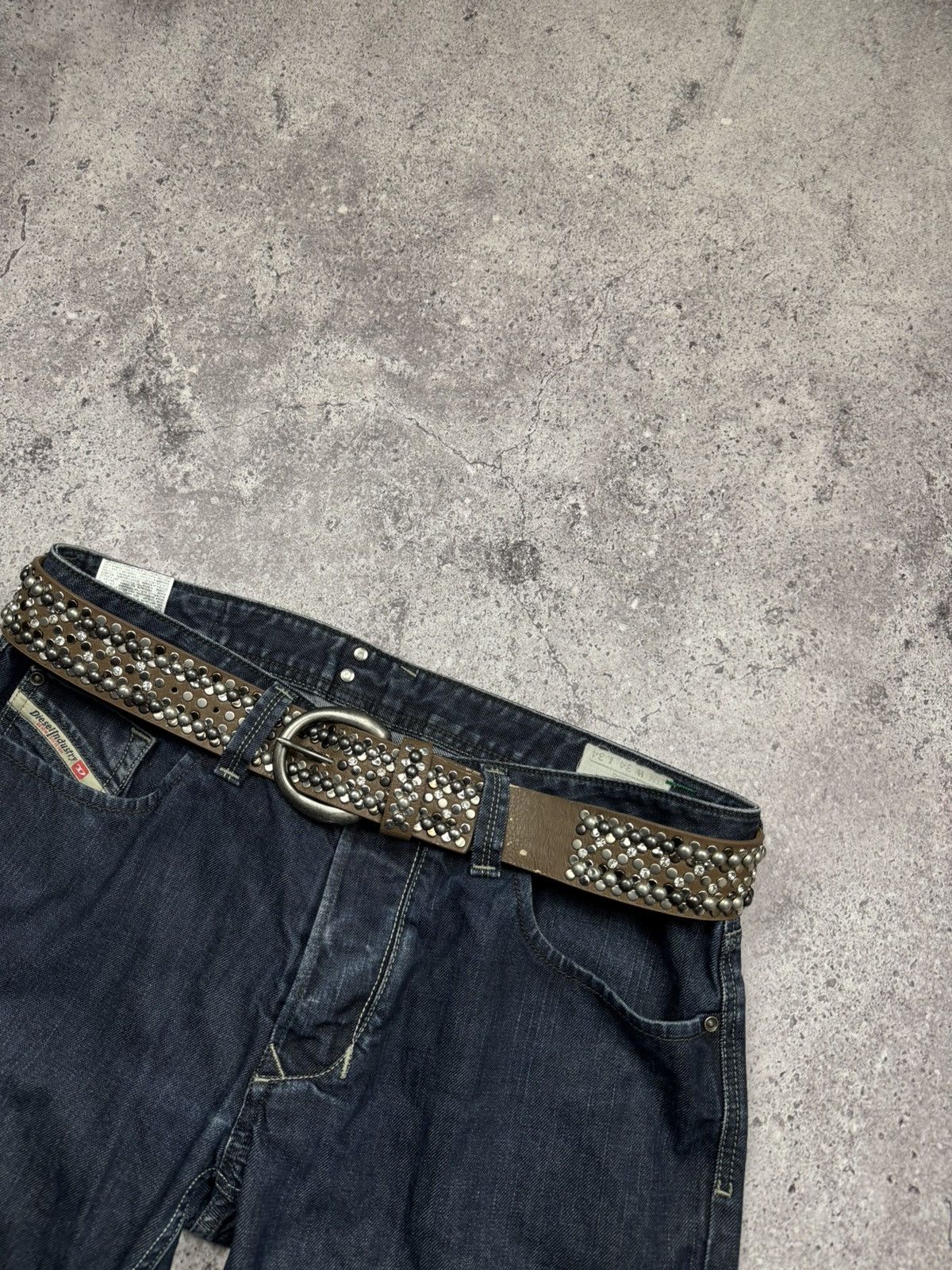 Japanese Brand 00ʼS NUMBER NINE STYLE JAPAN STUDDED Y2K BELT ARCHIVE BLACK Size ONE SIZE - 3 Thumbnail