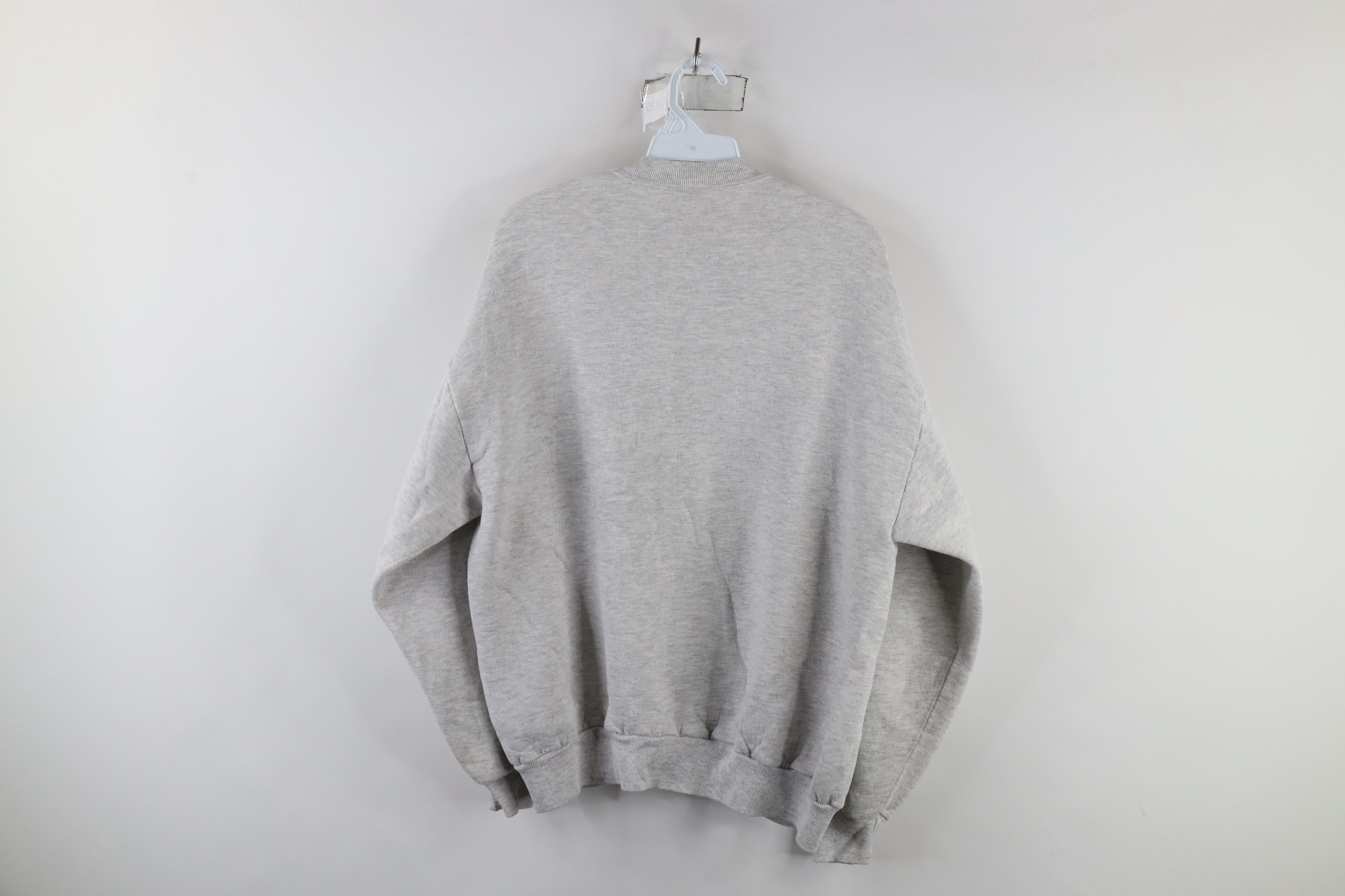 Vintage Vintage 90s Streetwear Crewneck Sweatshirt Heather Gray USA Size US XL / EU 56 / 4 - 7 Thumbnail