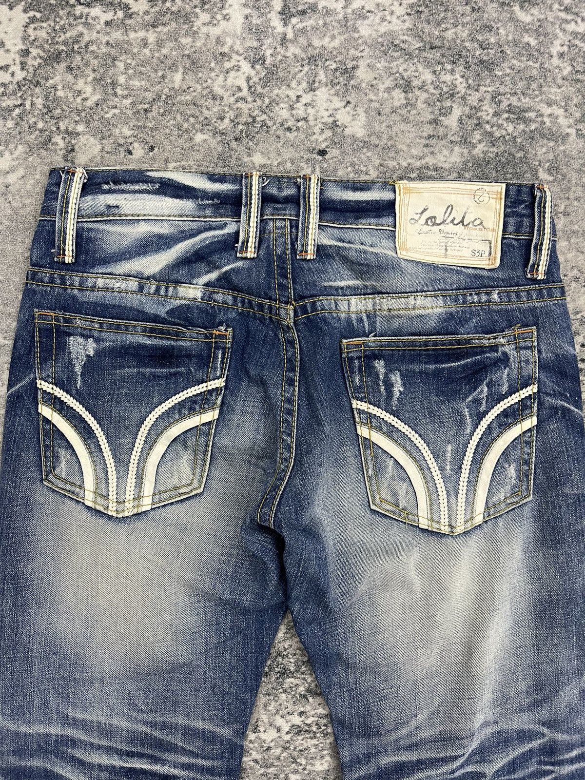 Vintage Vintage Lolita Jeans - Y2K Fairycore Distressed Denim Size US 33 - 12 Thumbnail