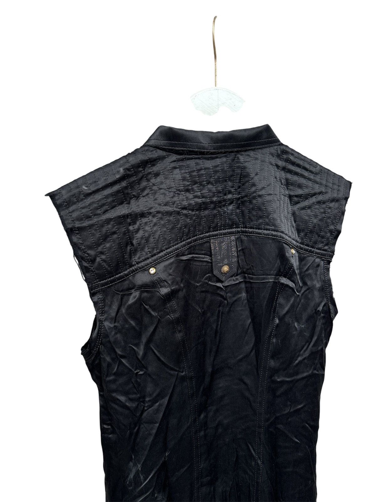 Balmain Silk Sleeveless Long Shirt Size US XS / EU 42 / 0 - 7 Thumbnail