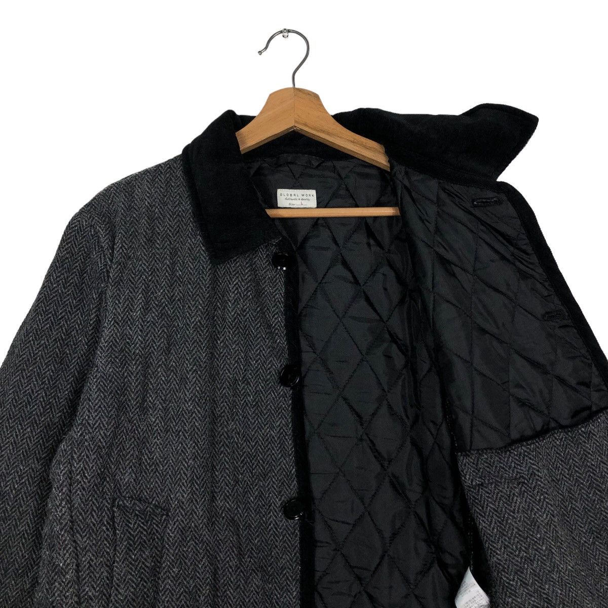 Japanese Brand 🔥Vintage Quilted Button Jacket Global Work Issey Miyake Size US L / EU 52-54 / 3 - 12 Thumbnail
