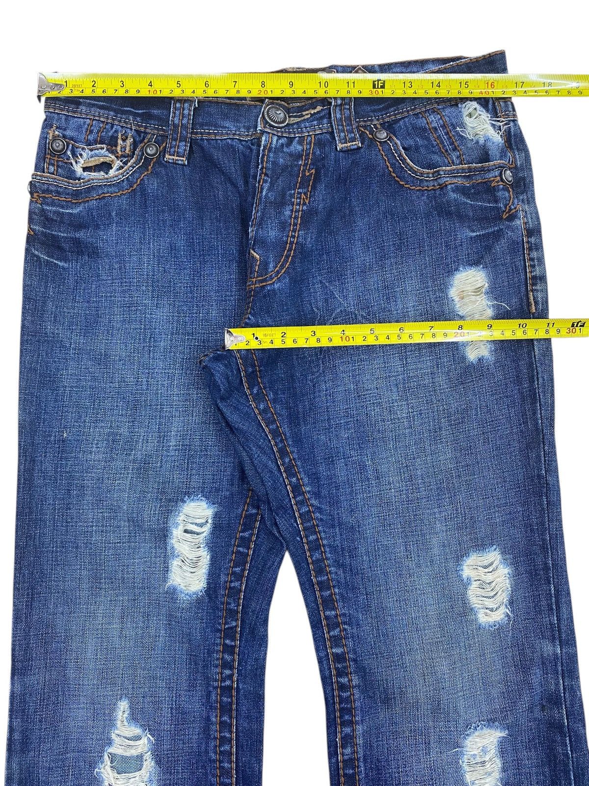 Japanese Brand Japanese Brand Distressed Faded Style Flare Jeans Size US 33 - 5 Thumbnail