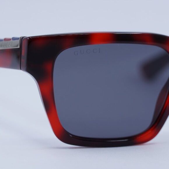 Gucci 🕶️ New Gucci GG1889S 003 Sunglasses - Red Havana Frame Size ONE SIZE - 9 Thumbnail